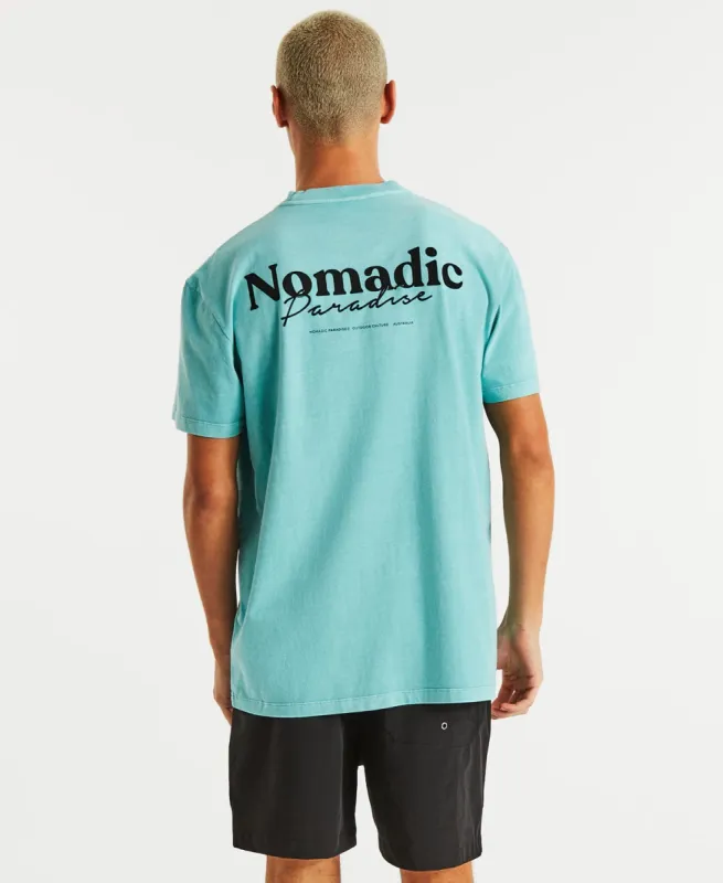 Sky Relaxed T-Shirt Pigment Aqua sold by Neverland