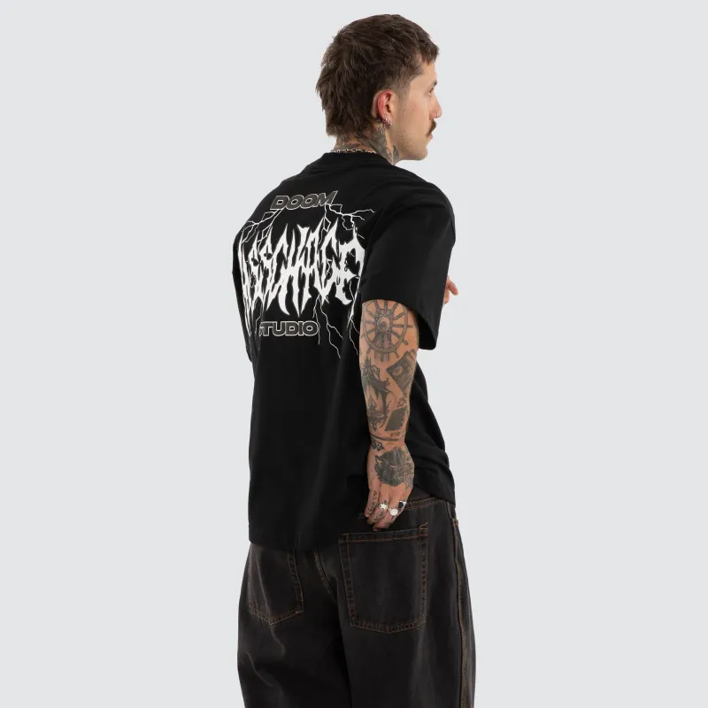 Blackthorn Street Tee Jet Black made by Neverland