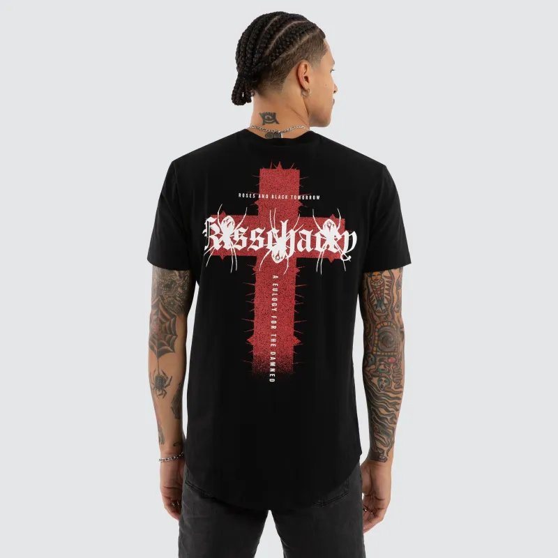 Thunder Dual Curved Tee Jet Black made by Neverland