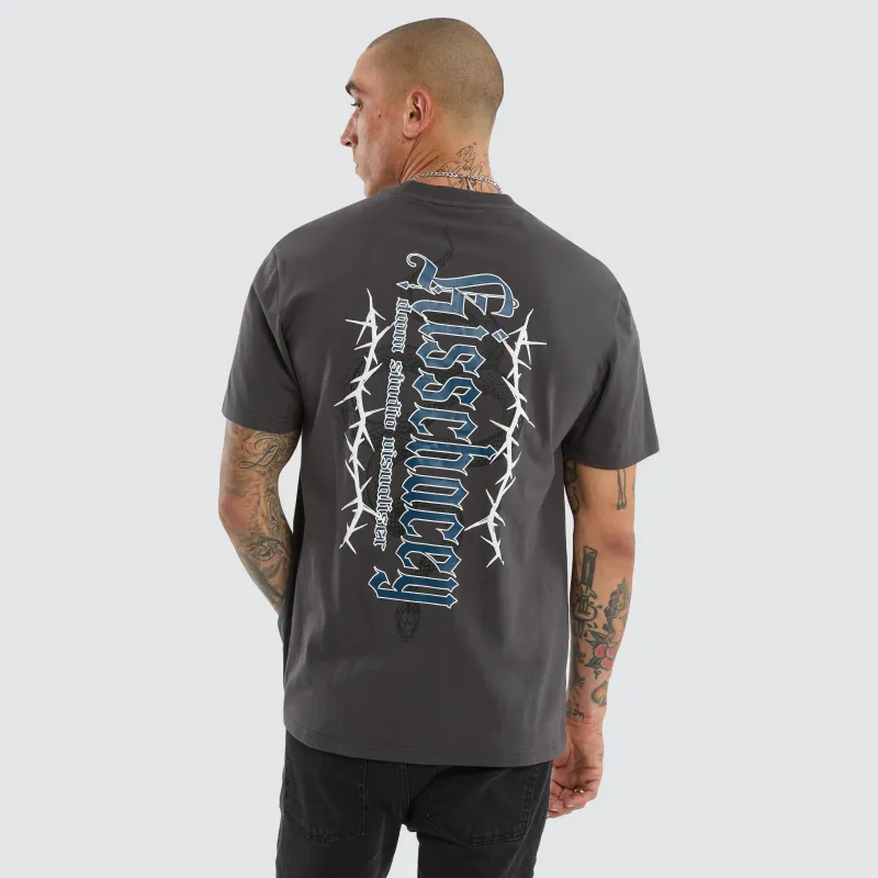 Risen Relaxed Tee Asphalt made by Neverland