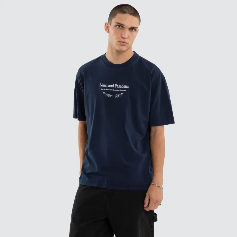 Buffer Box Fit Tee Pigment Black Iris sold by Neverland