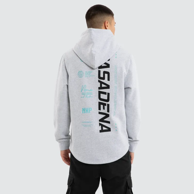 Unbreakable Dual Curved Hoodie Grey Marle made by Nena and Pasadena