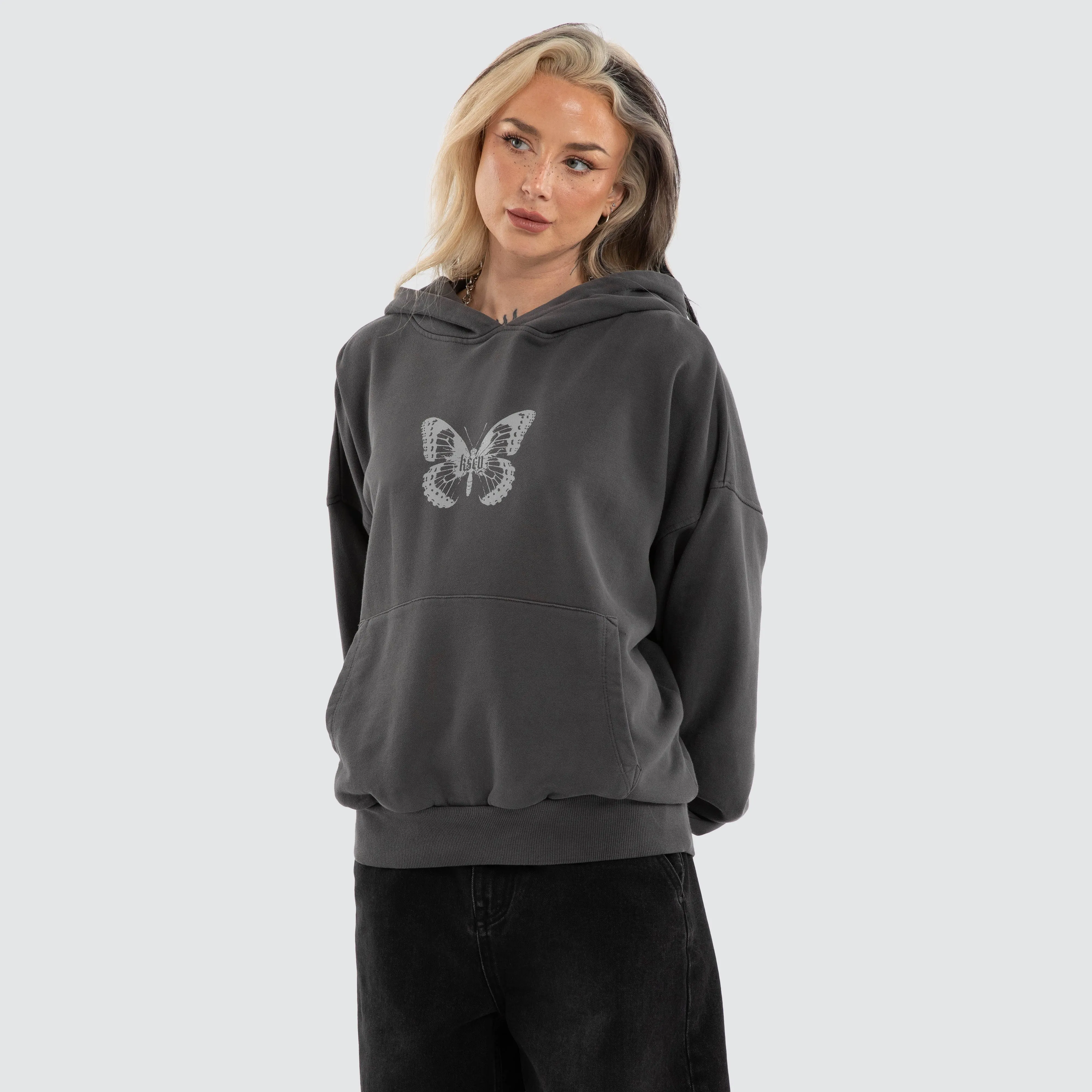 Luna Balloon Hoodie Pigment Asphalt sold by Neverland product image thumbnail 4