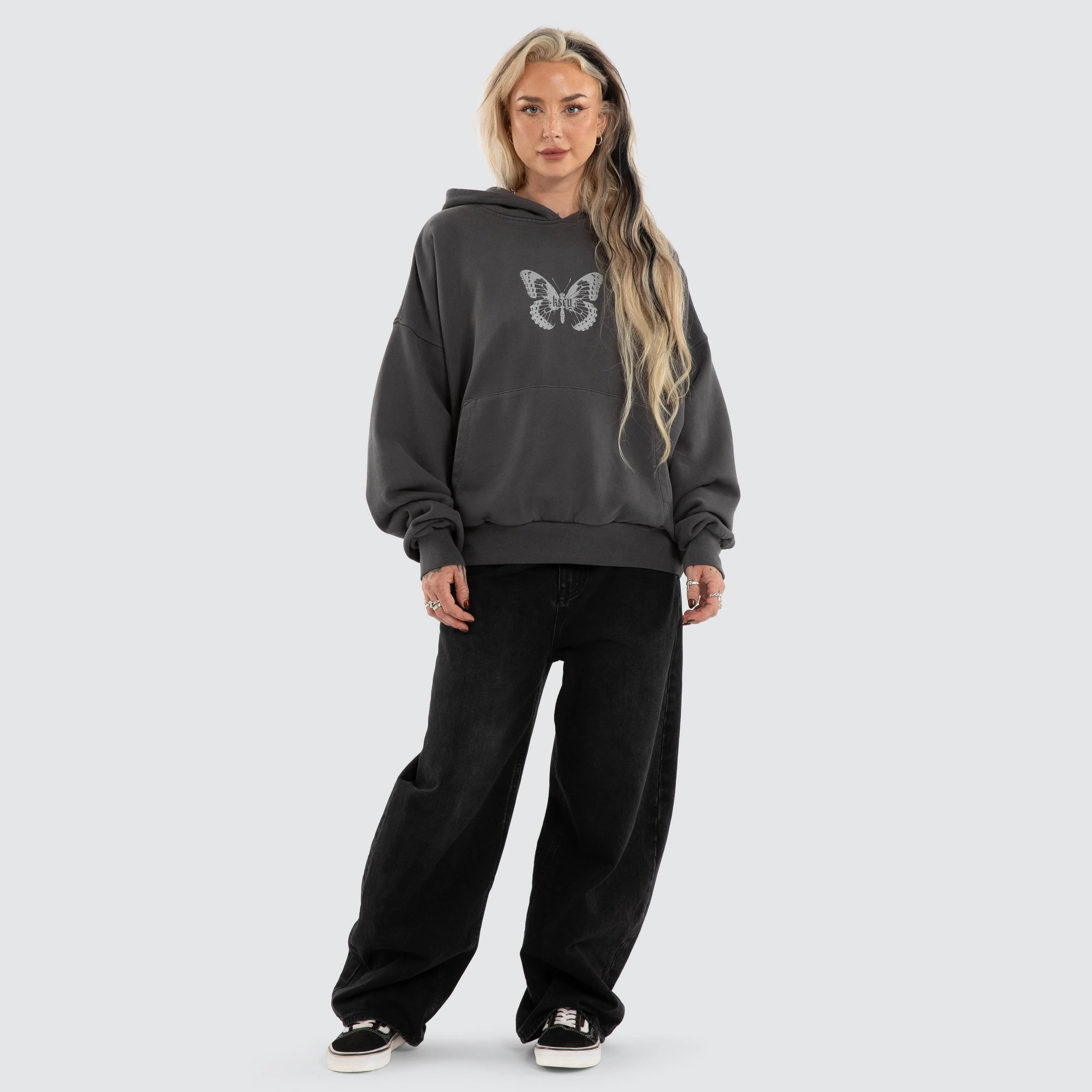 Luna Balloon Hoodie Pigment Asphalt sold by Neverland product image thumbnail 3