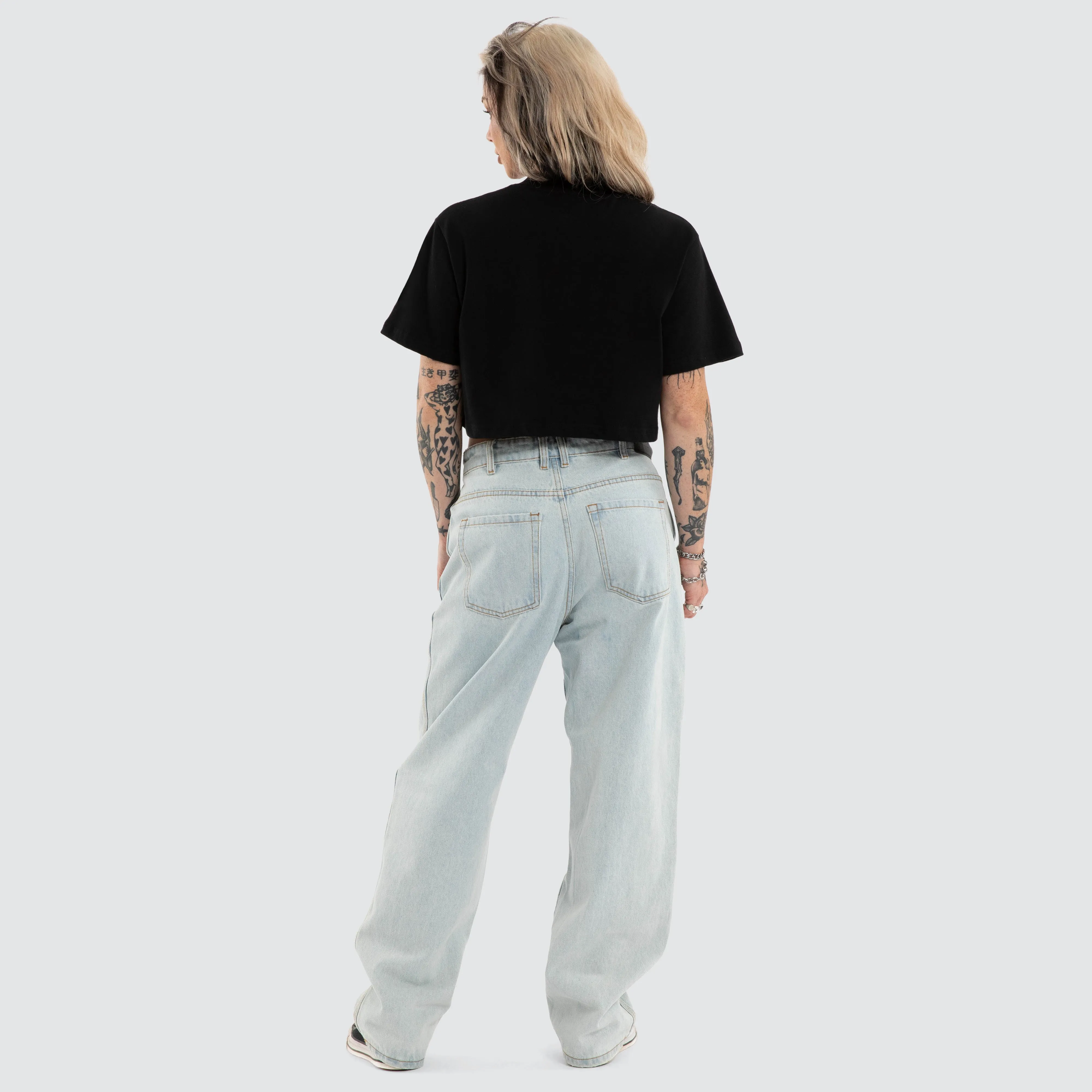 Seraphina Crop Tee Jet Black sold by Neverland product image thumbnail 2