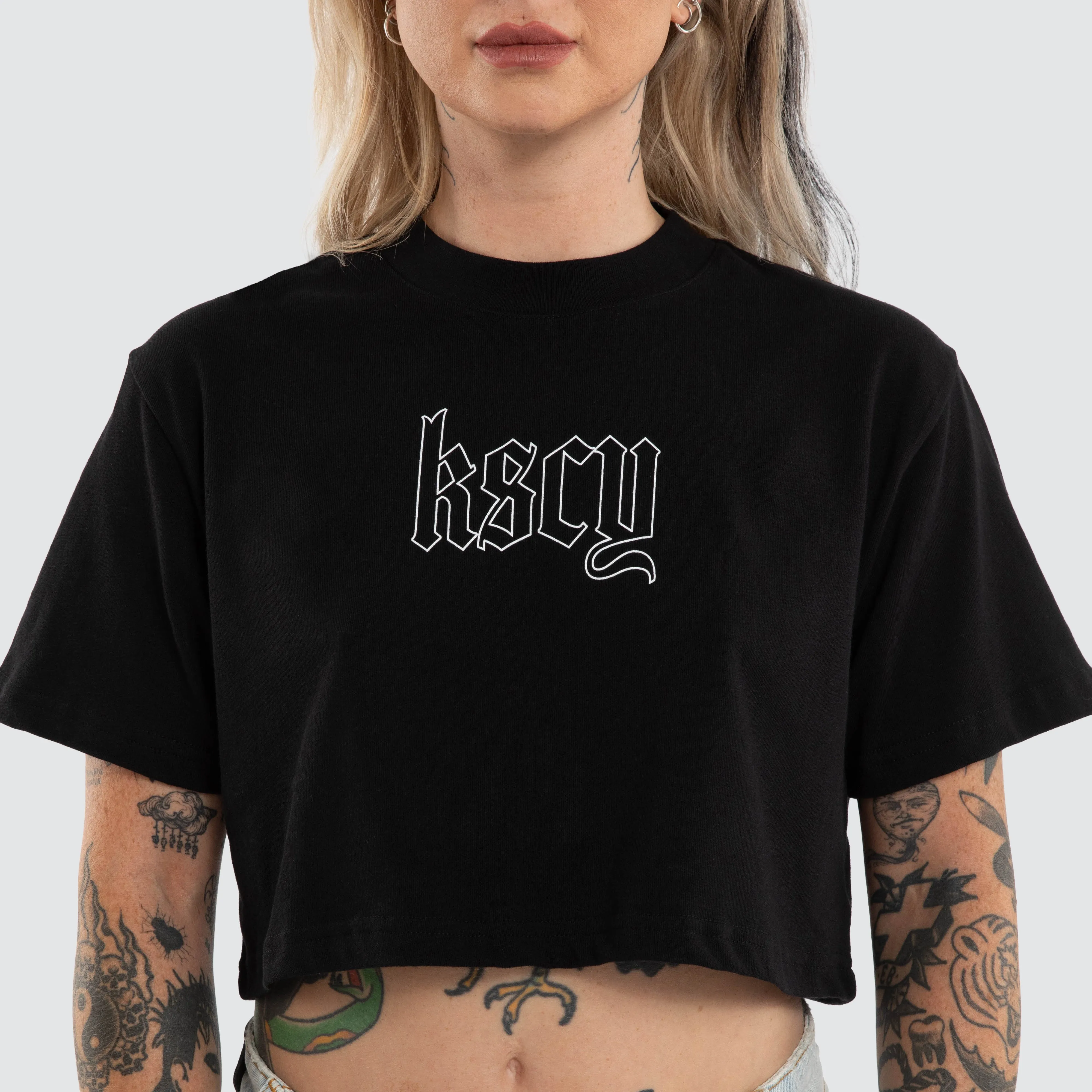 Seraphina Crop Tee Jet Black sold by Neverland product image thumbnail 5