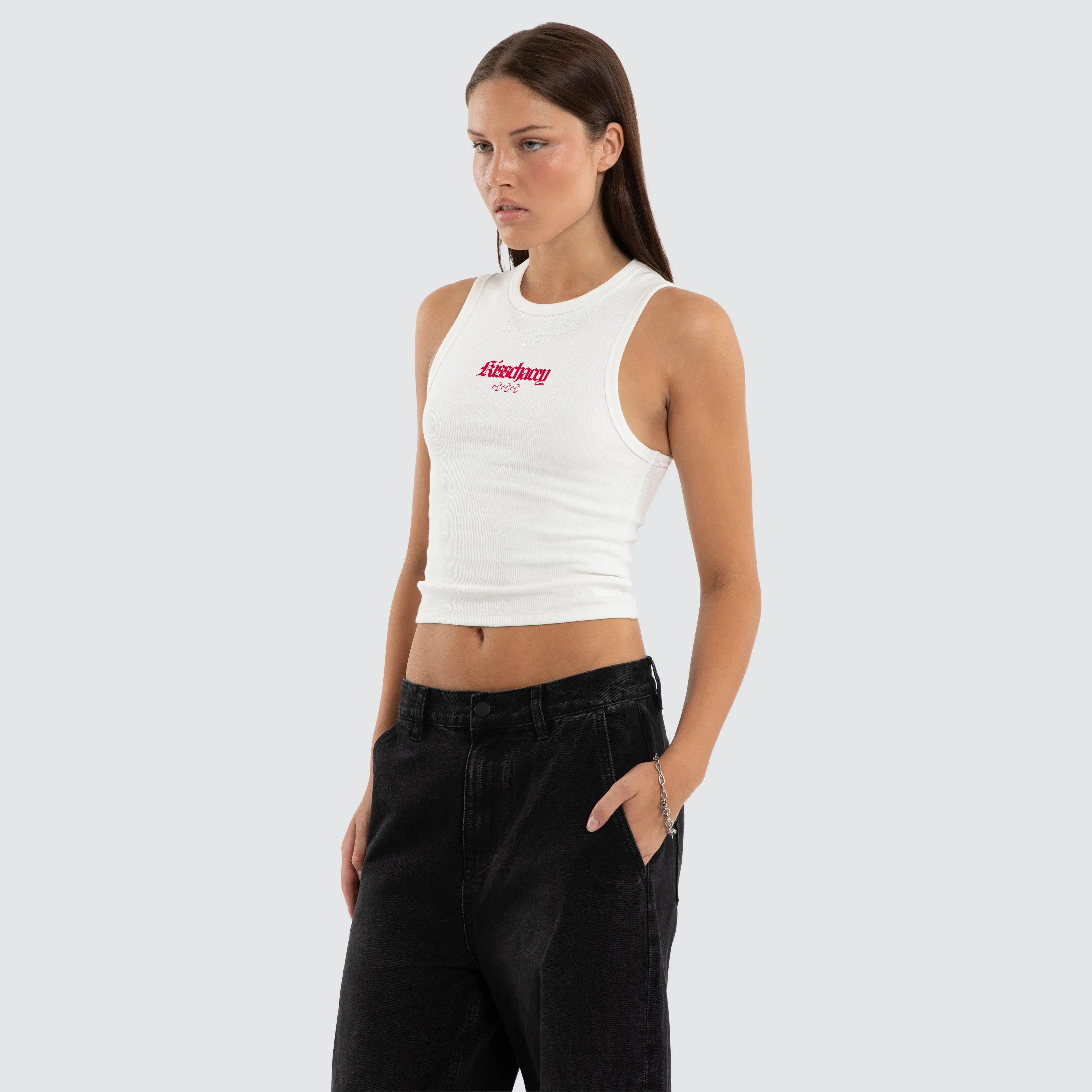 Astrid Rib Tank Natural White sold by Neverland product image thumbnail 3