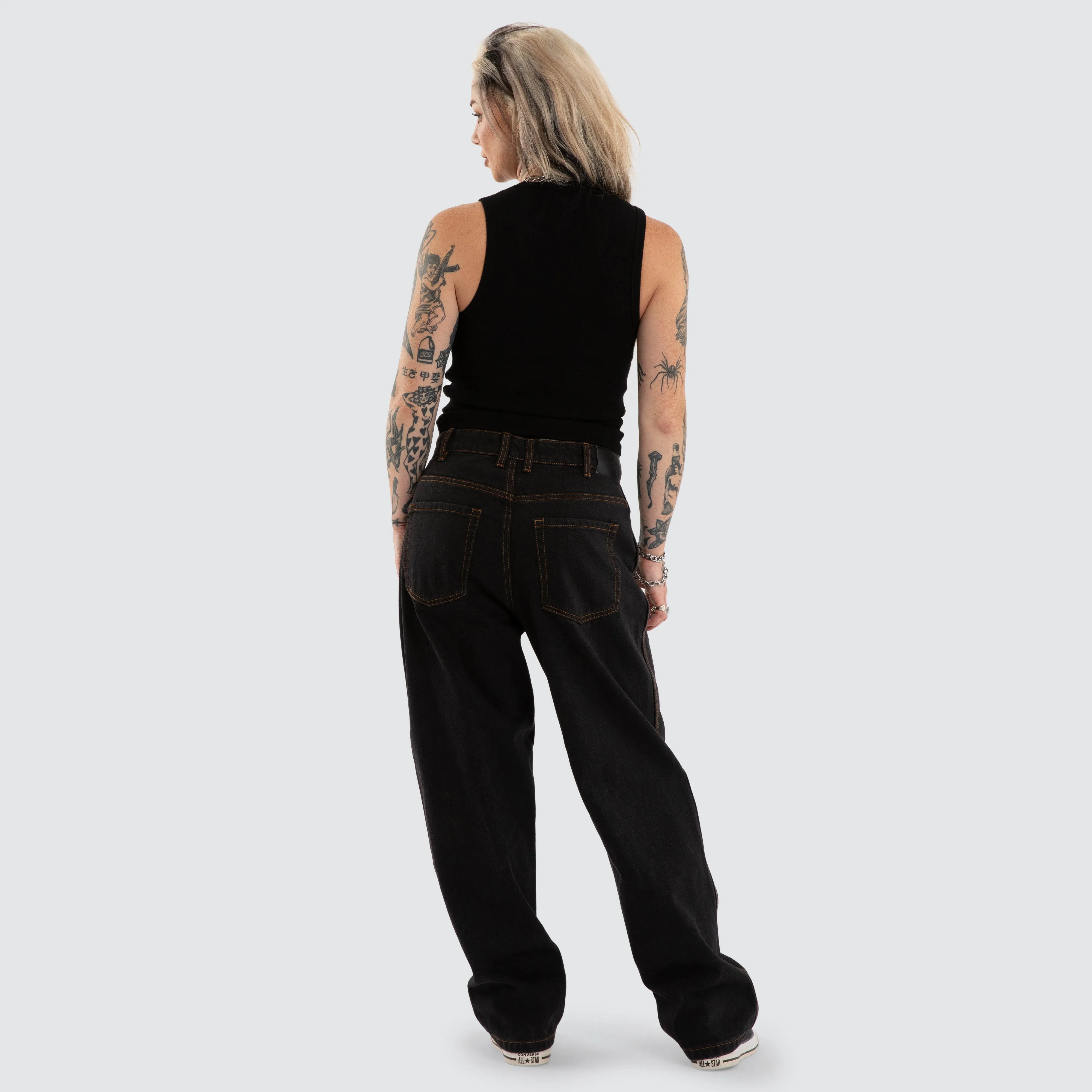 Iris Rib Tank Jet Black sold by Neverland product image thumbnail 2