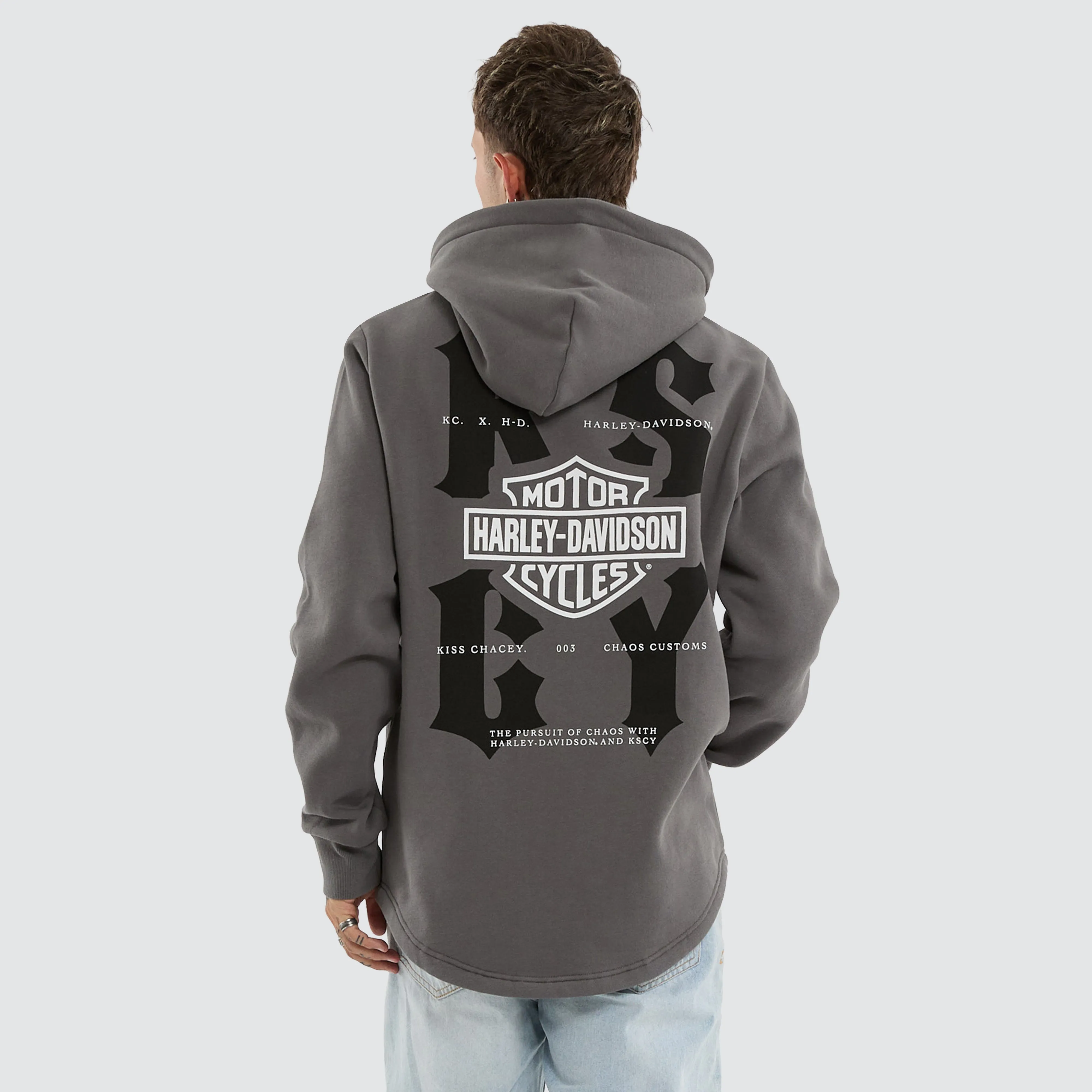 Hog Dual Curved Hoodie Charcoal sold by Neverland