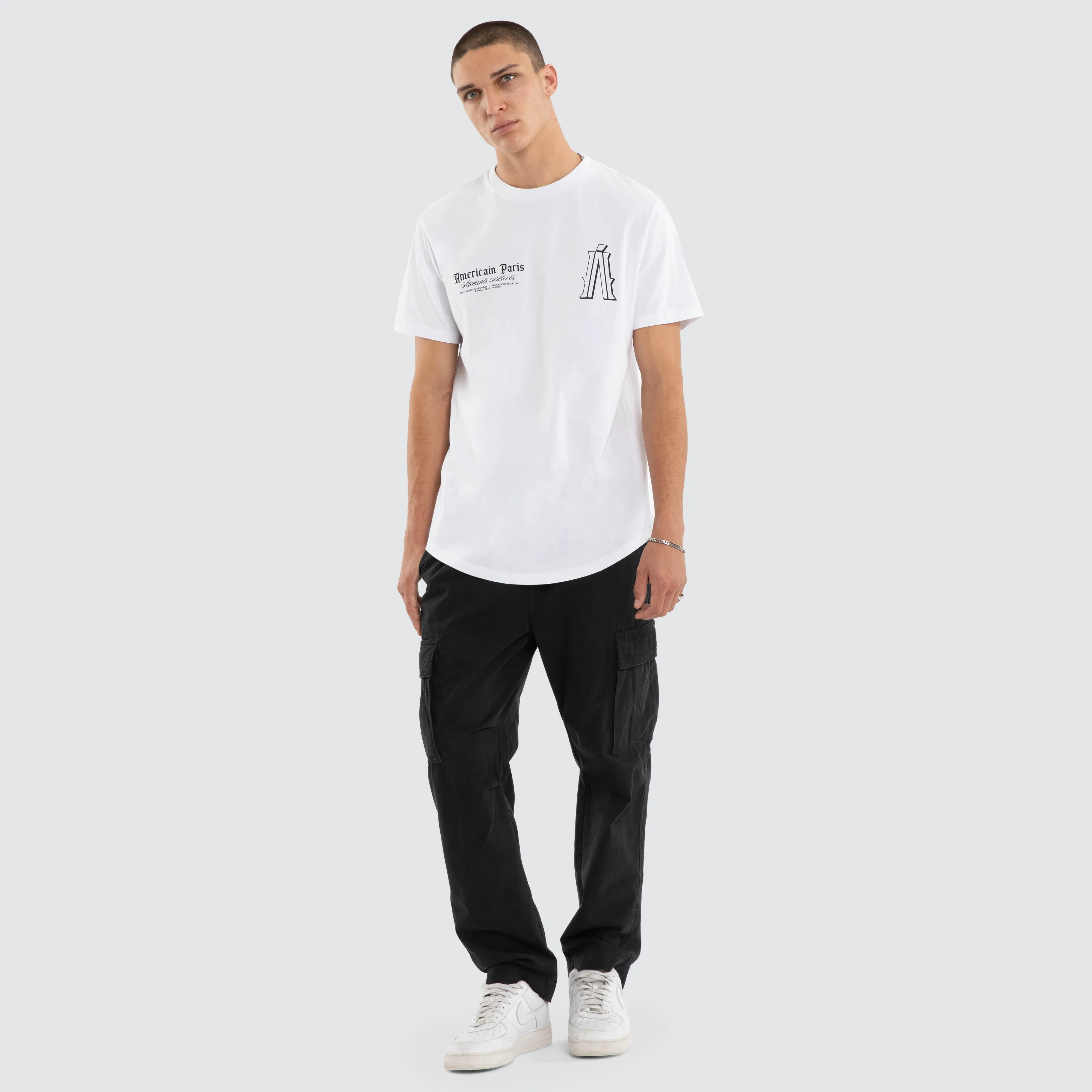 Pressure Dual Curved Tee Optical White sold by Neverland product image thumbnail 2