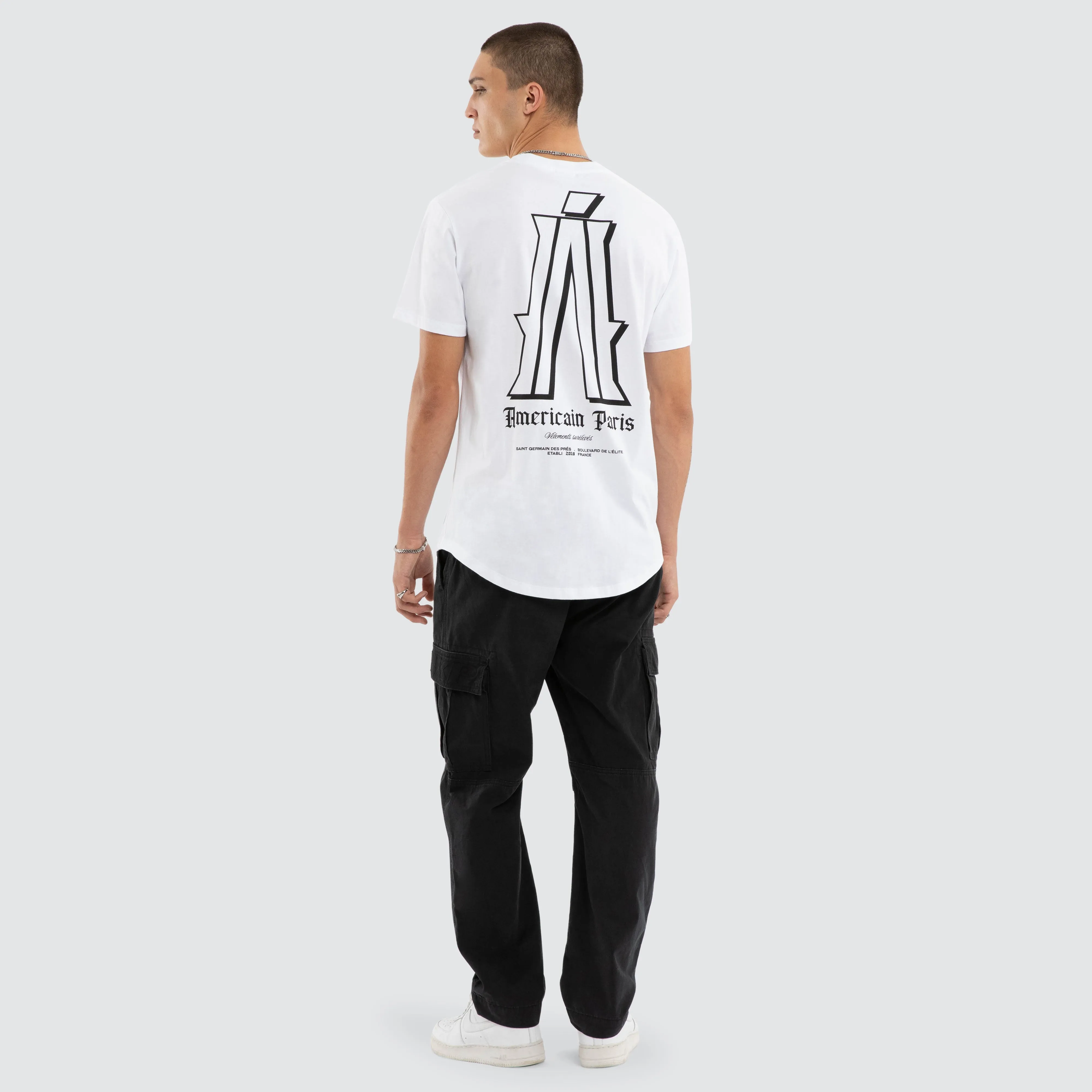 Pressure Dual Curved Tee Optical White sold by Neverland product image thumbnail 4