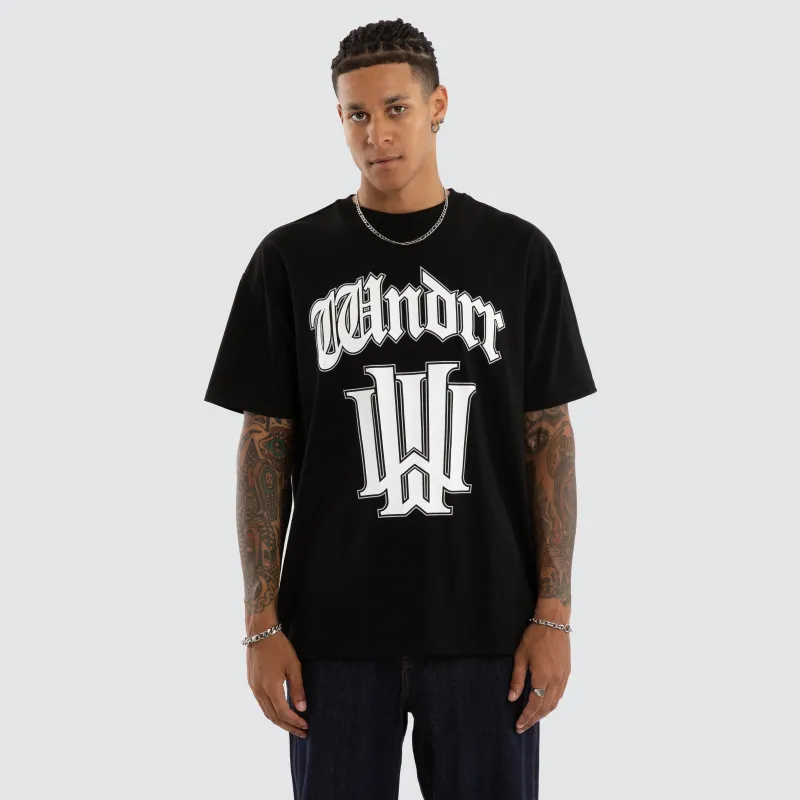 Archetype Box Fit Tee Black sold by Neverland
