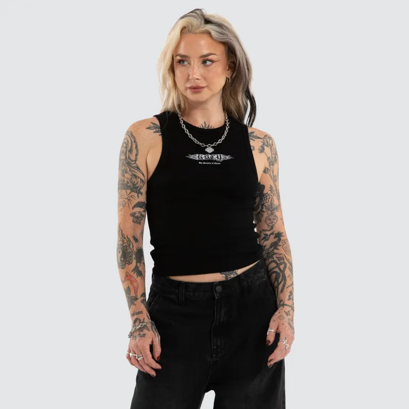 Torque Rib Tank Jet Black made by Neverland