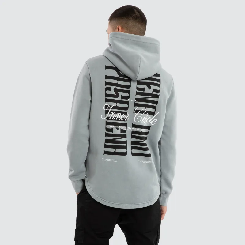 Dynamic Dual Curved Hoodie Ultimate Grey sold by Neverland