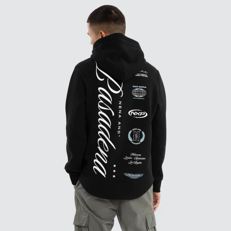 Break Dual Curved Hoodie Jet Black sold by Neverland