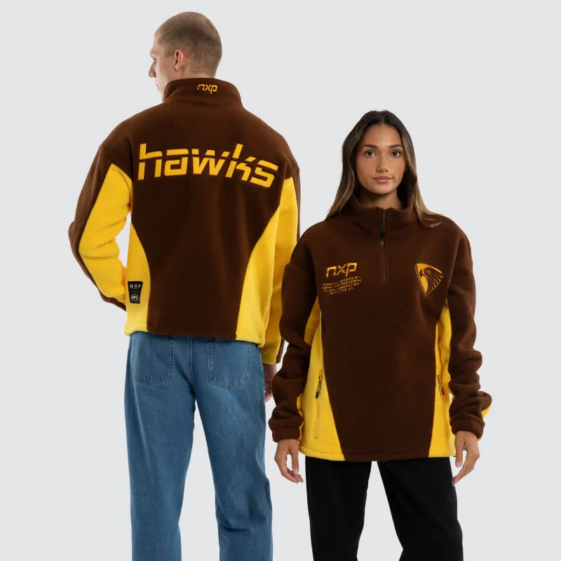 Hawthorn Hawks AFL Defence Pullover Brown/Yellow made by Neverland