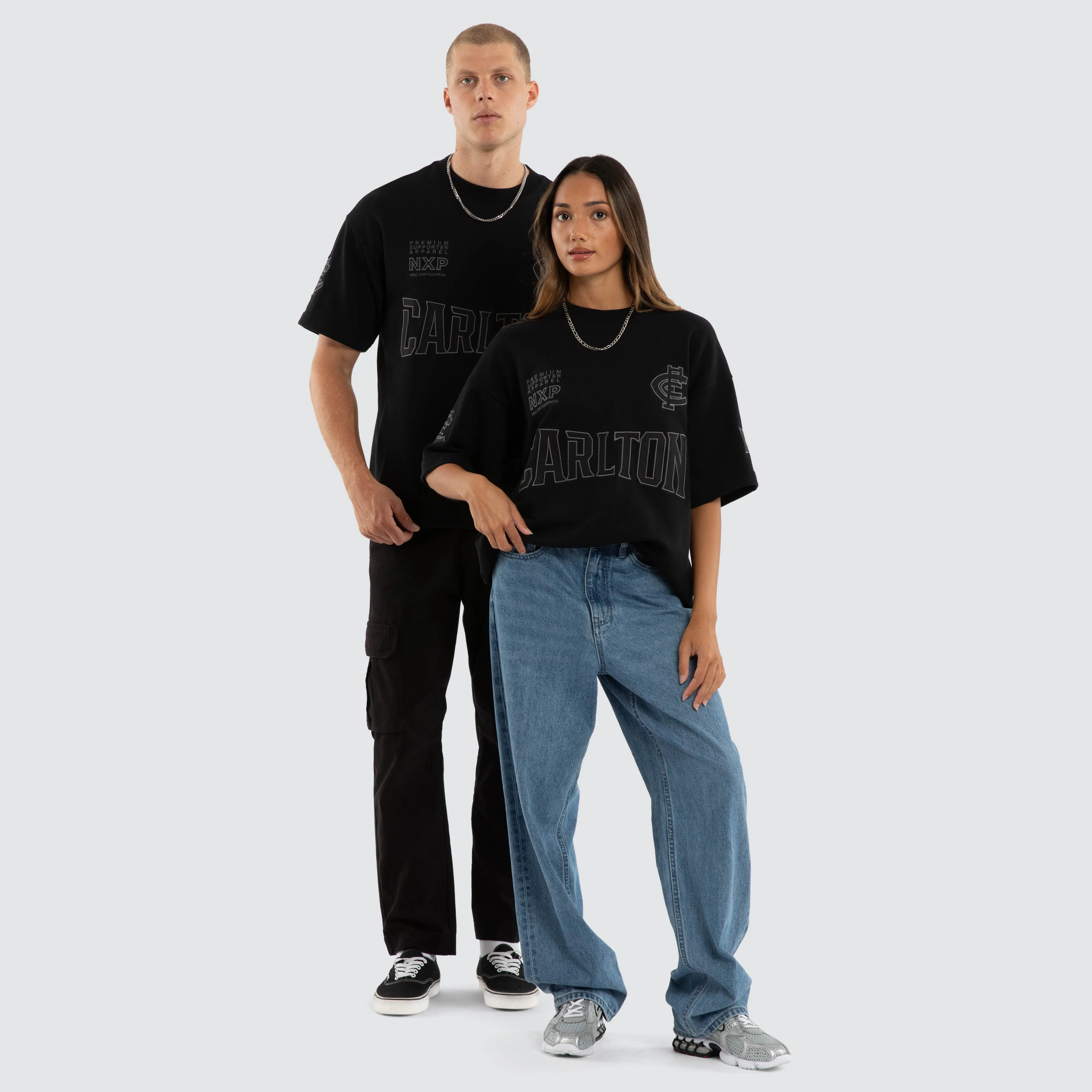 Carlton Blues AFL Perform Loopback Tee Jet Black sold by Neverland product image thumbnail 3