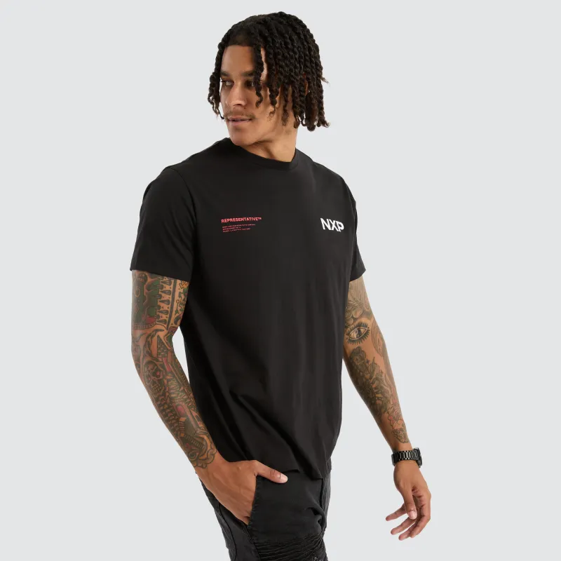 Brace Standard Tee Jet Black sold by Neverland