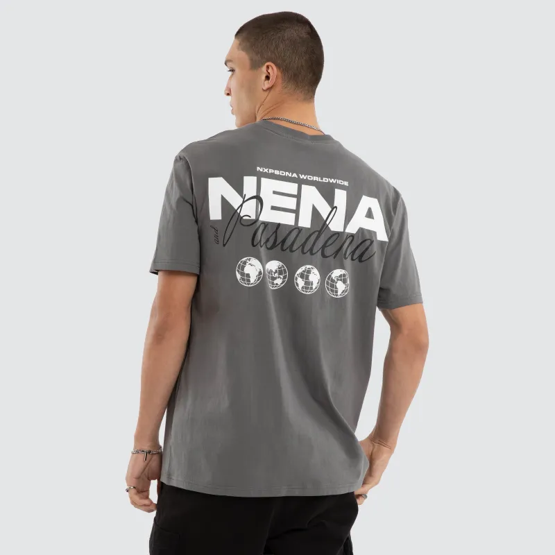 Weekend Relaxed Tee Charcoal made by Nena and Pasadena