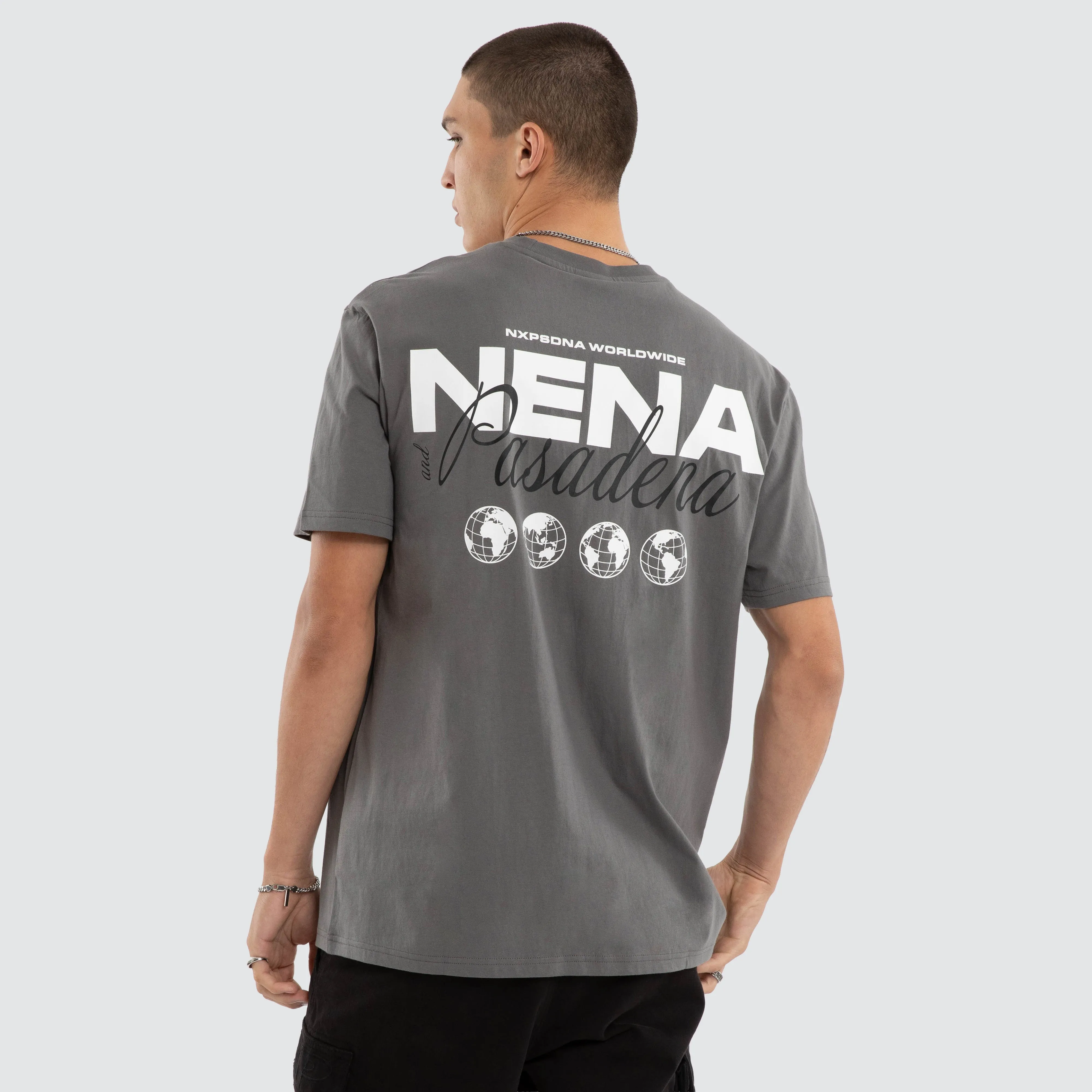 Weekend Relaxed Tee Charcoal sold by Neverland