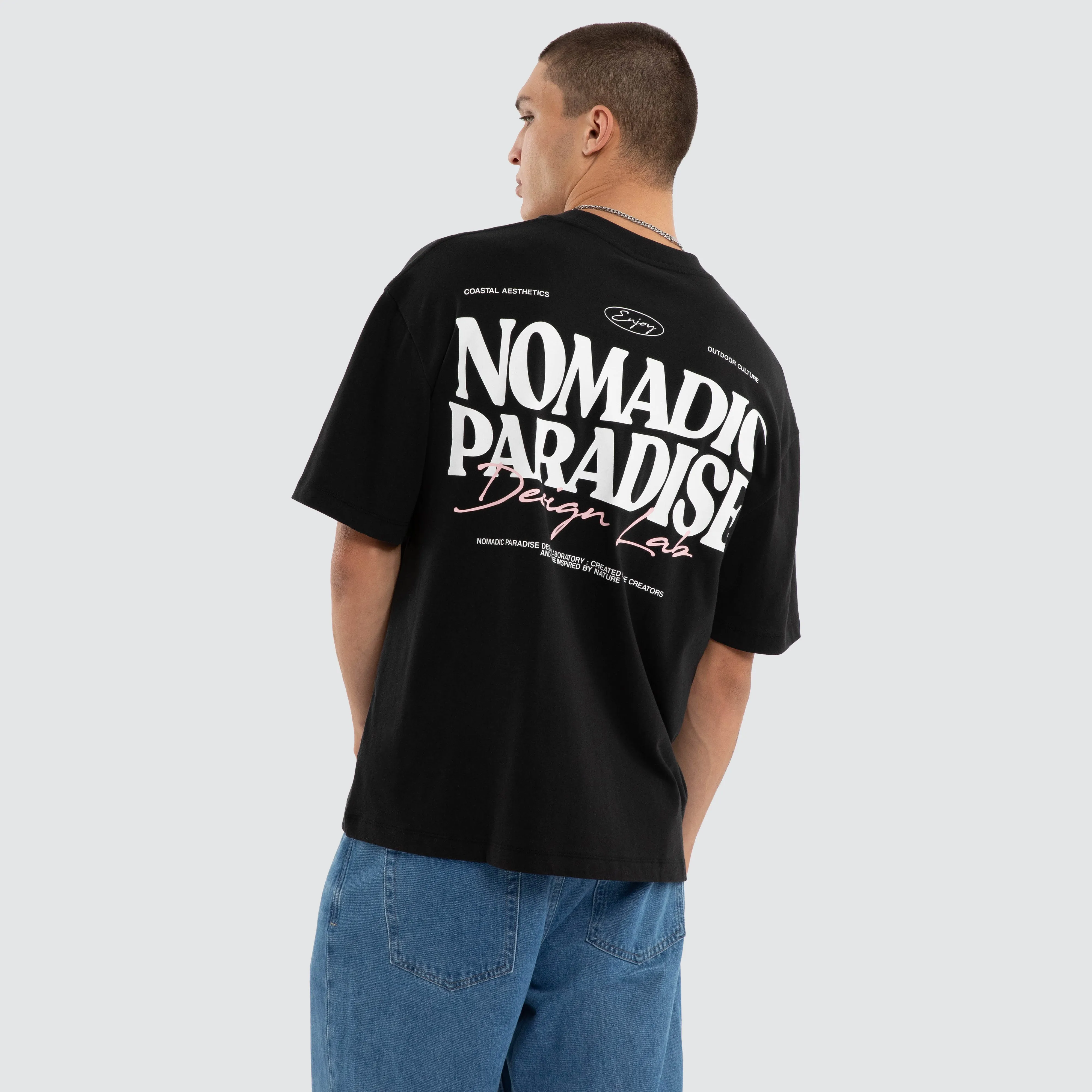 Hollow Street Tee Jet Black sold by Neverland