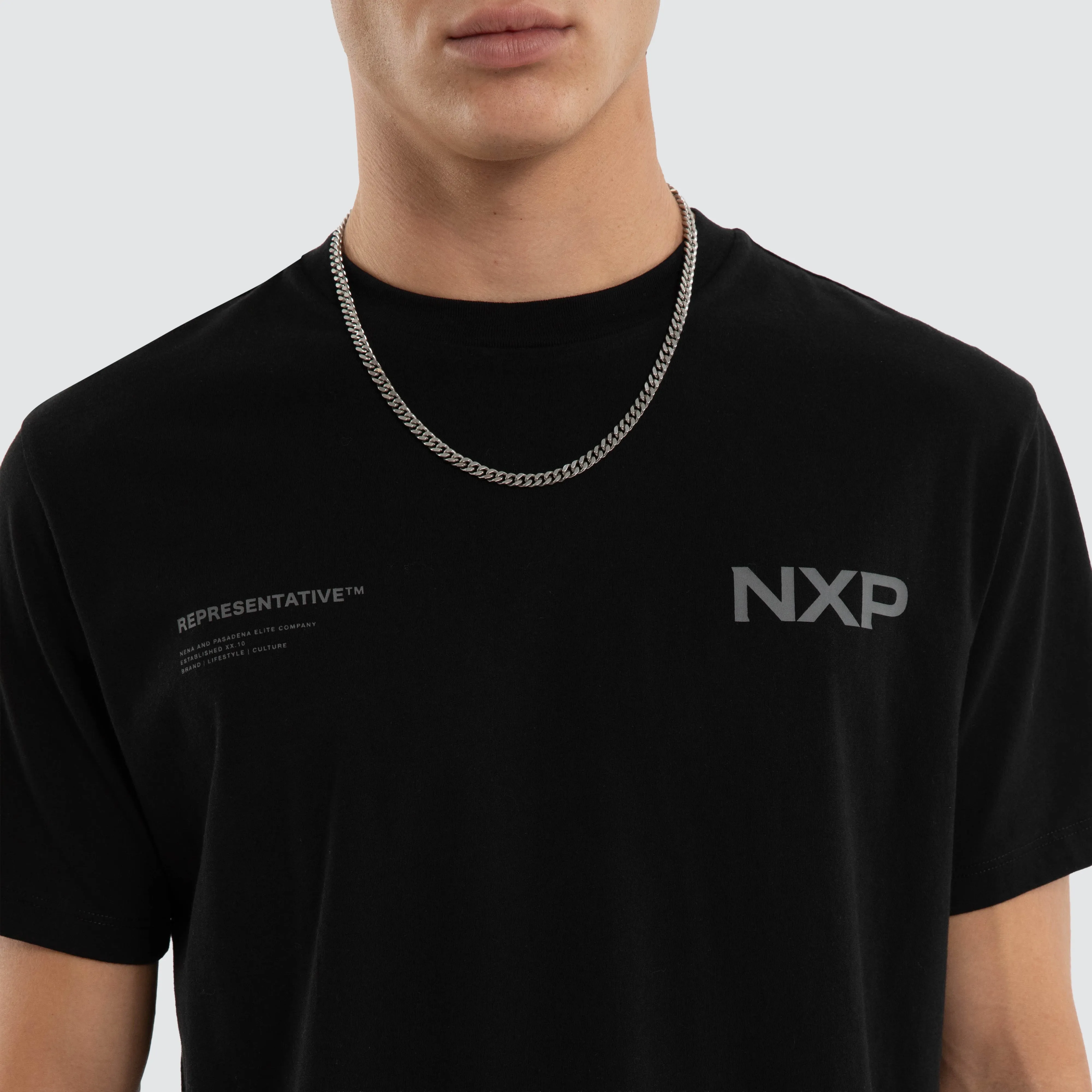 Crime Dual Curved Tee Jet Black sold by Neverland product image thumbnail 5