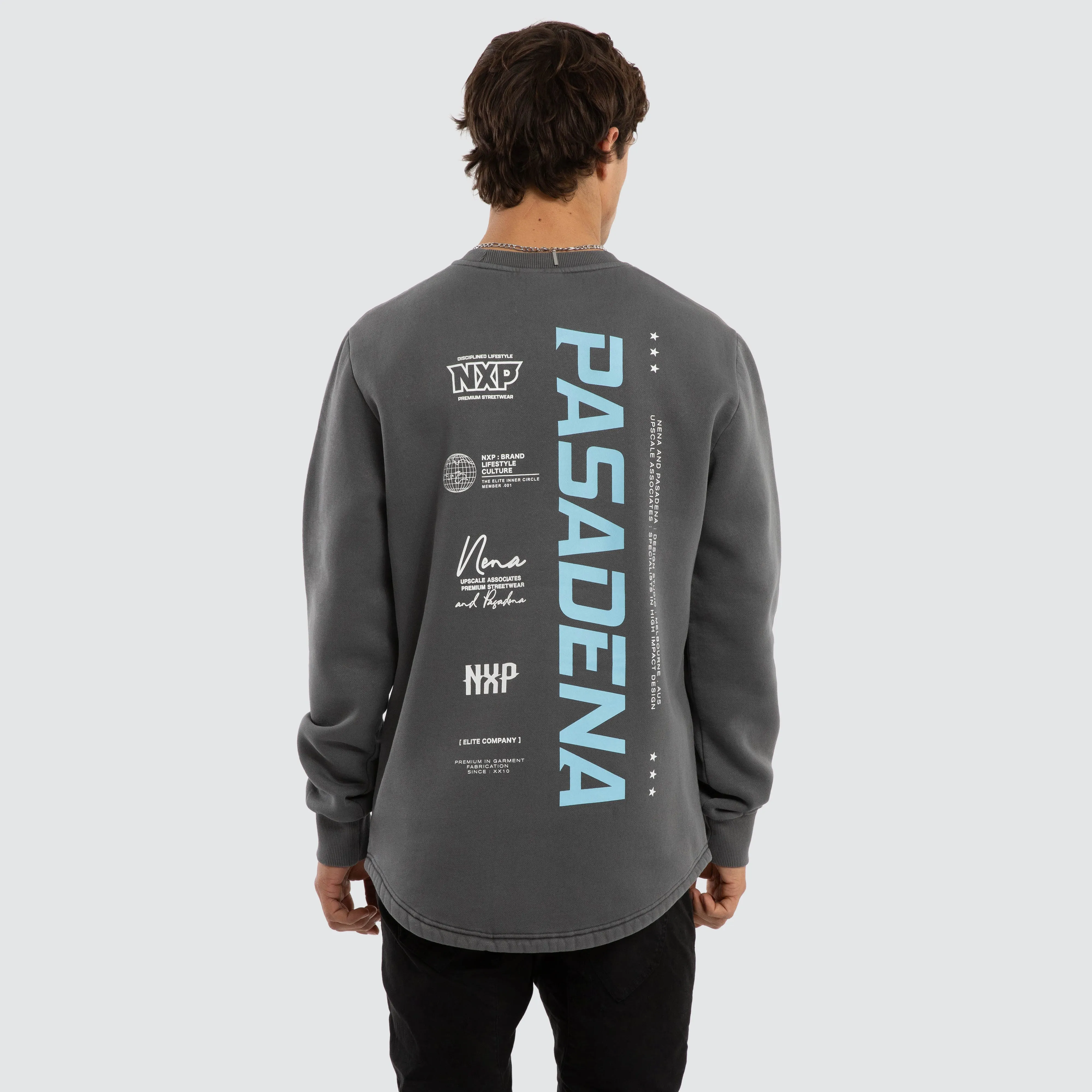 System Dual Curved Sweater Pigment Charcoal sold by Neverland