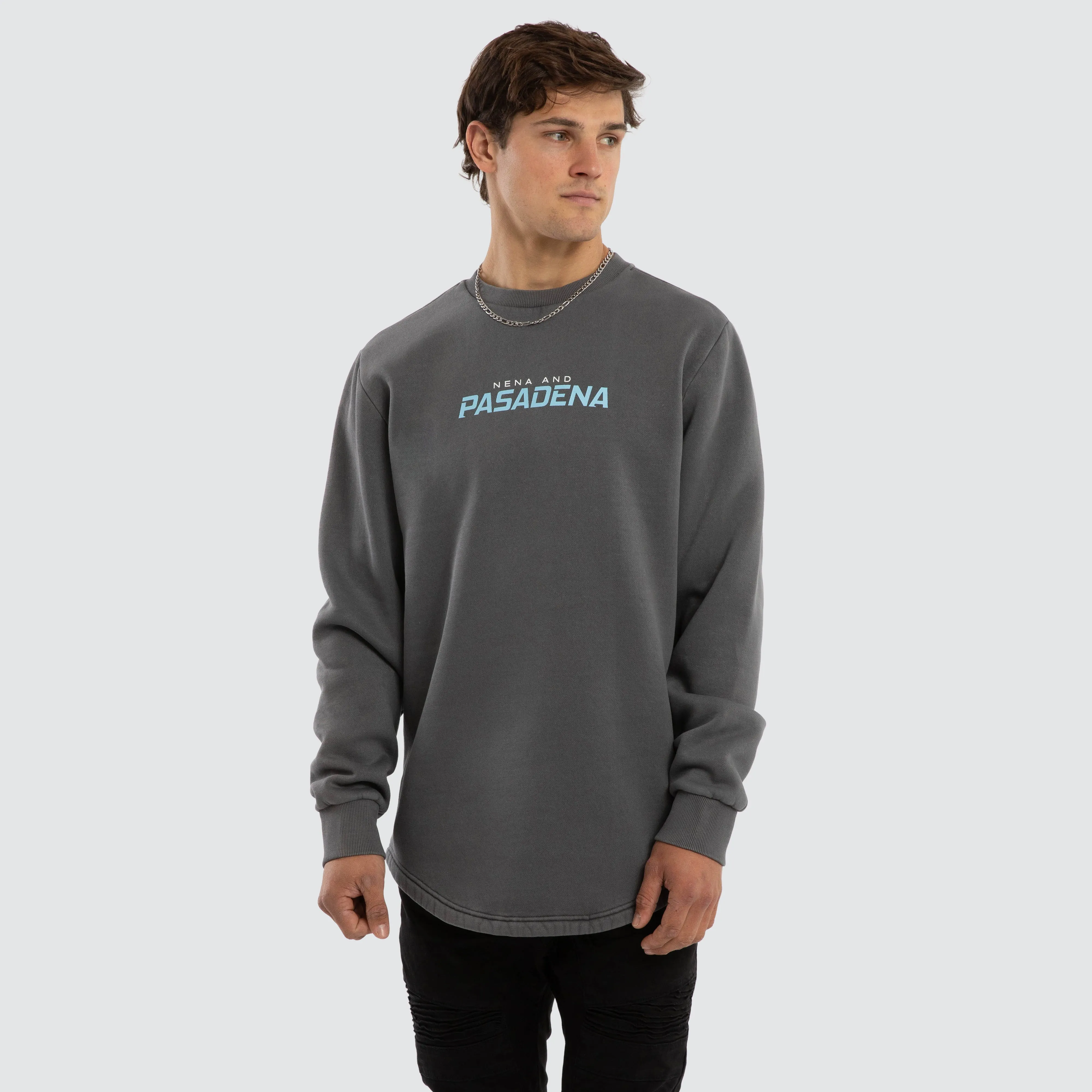 System Dual Curved Sweater Pigment Charcoal sold by Neverland product image thumbnail 3