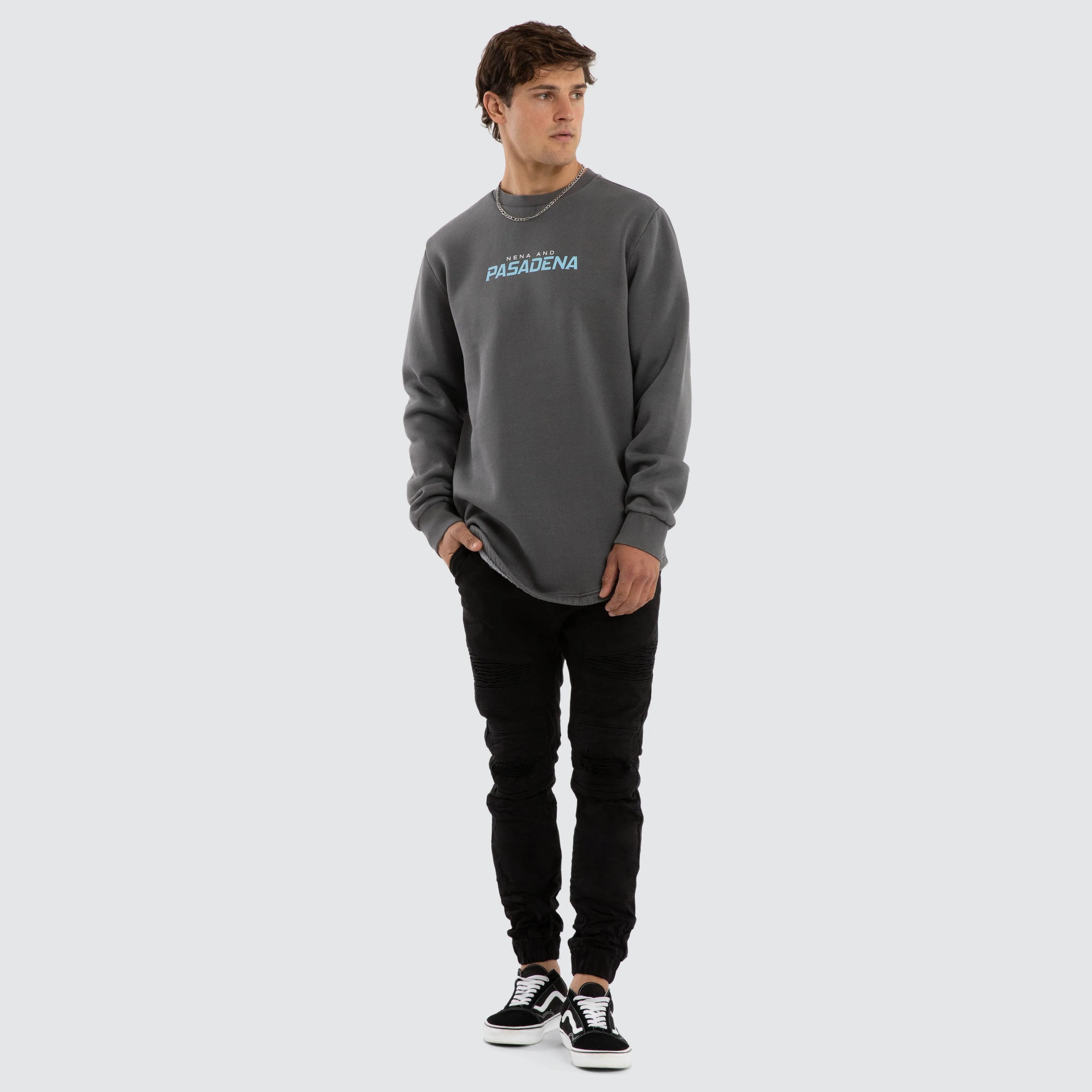 System Dual Curved Sweater Pigment Charcoal sold by Neverland product image thumbnail 2
