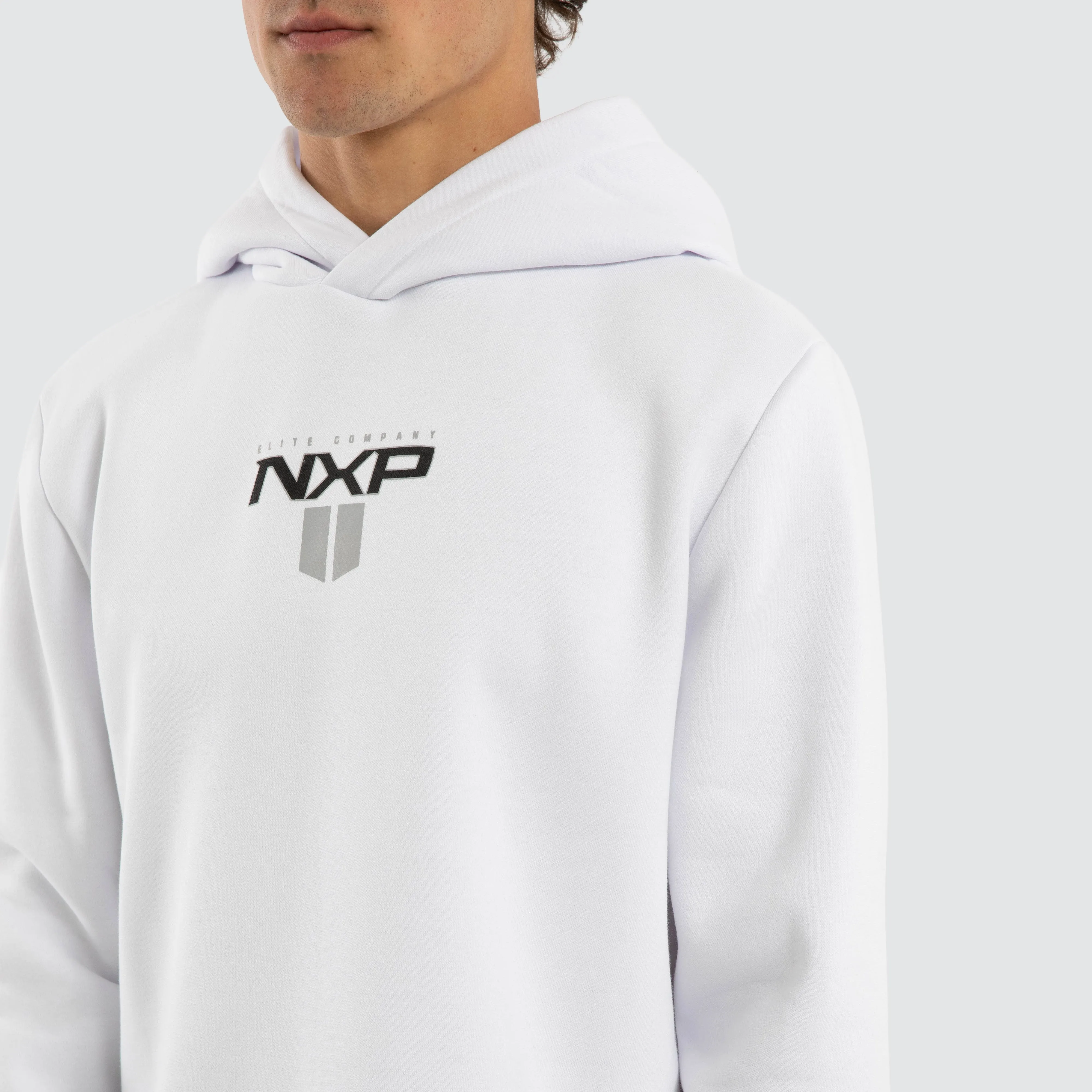 Crew Dual Curved Hoodie Optical White sold by Neverland product image thumbnail 4
