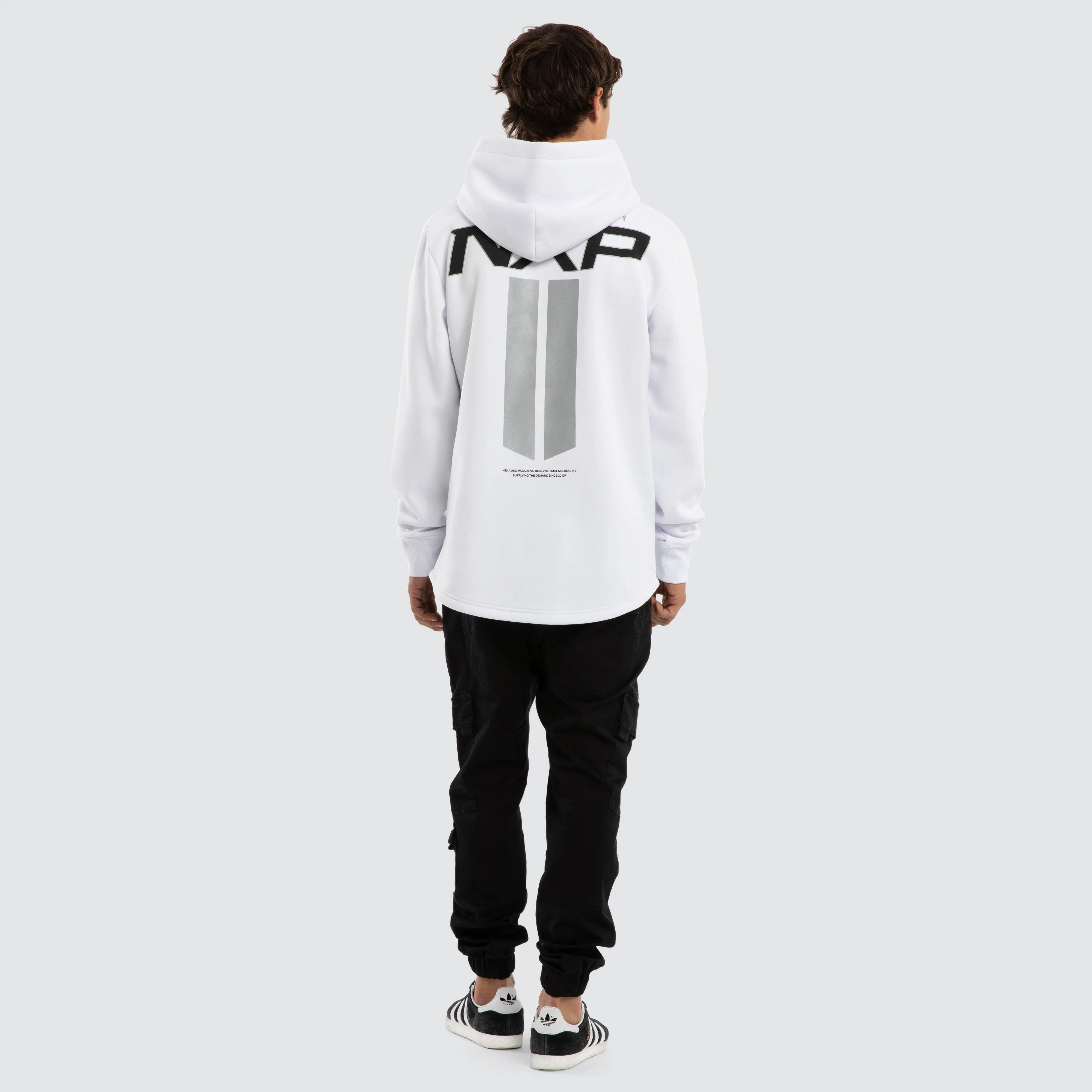 Crew Dual Curved Hoodie Optical White sold by Neverland product image thumbnail 5