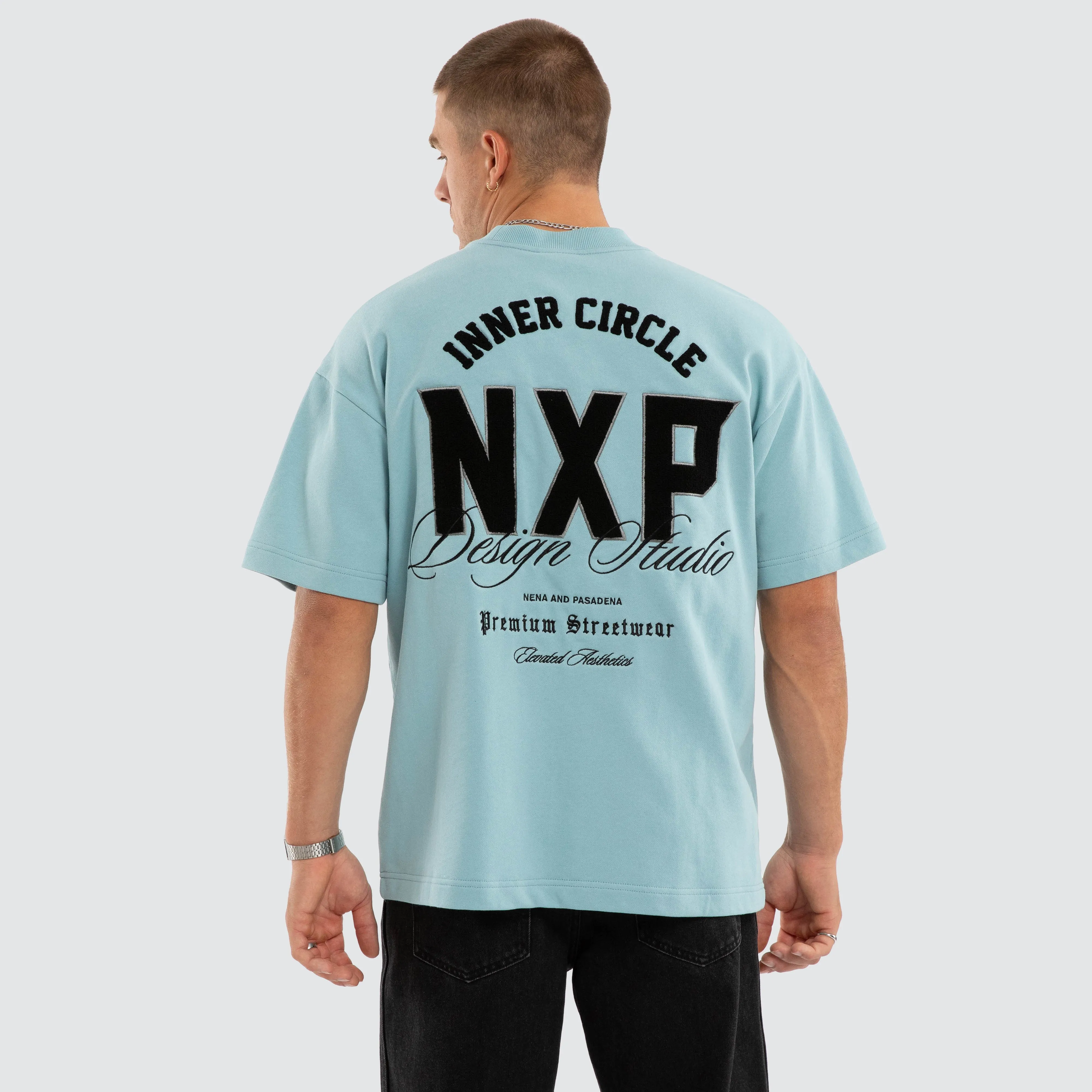 Dwell Loopback Raptor Tee Cameo sold by Neverland