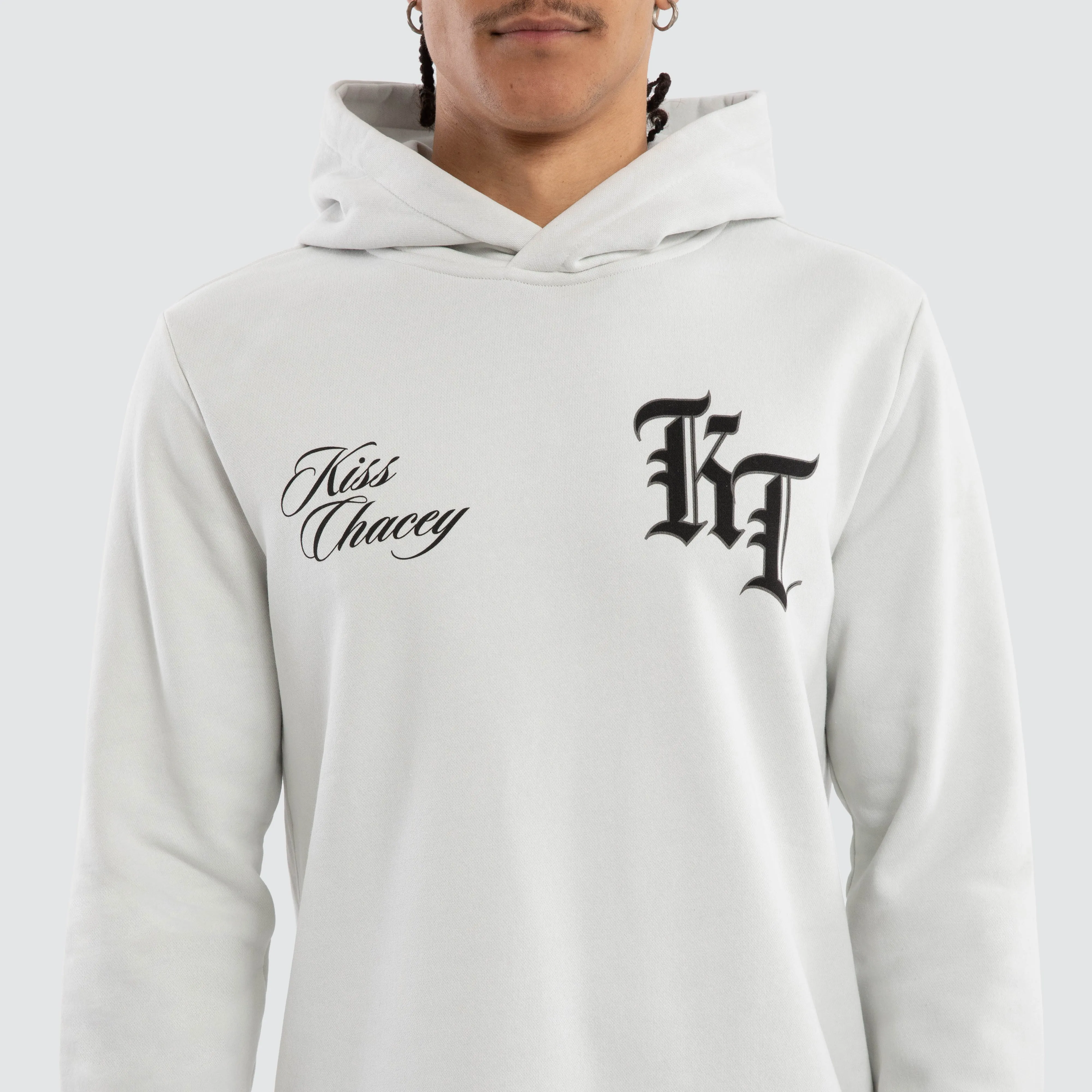 Fracture Dual Curved Hoodie Pigment Glacier Grey sold by Neverland product image thumbnail 4
