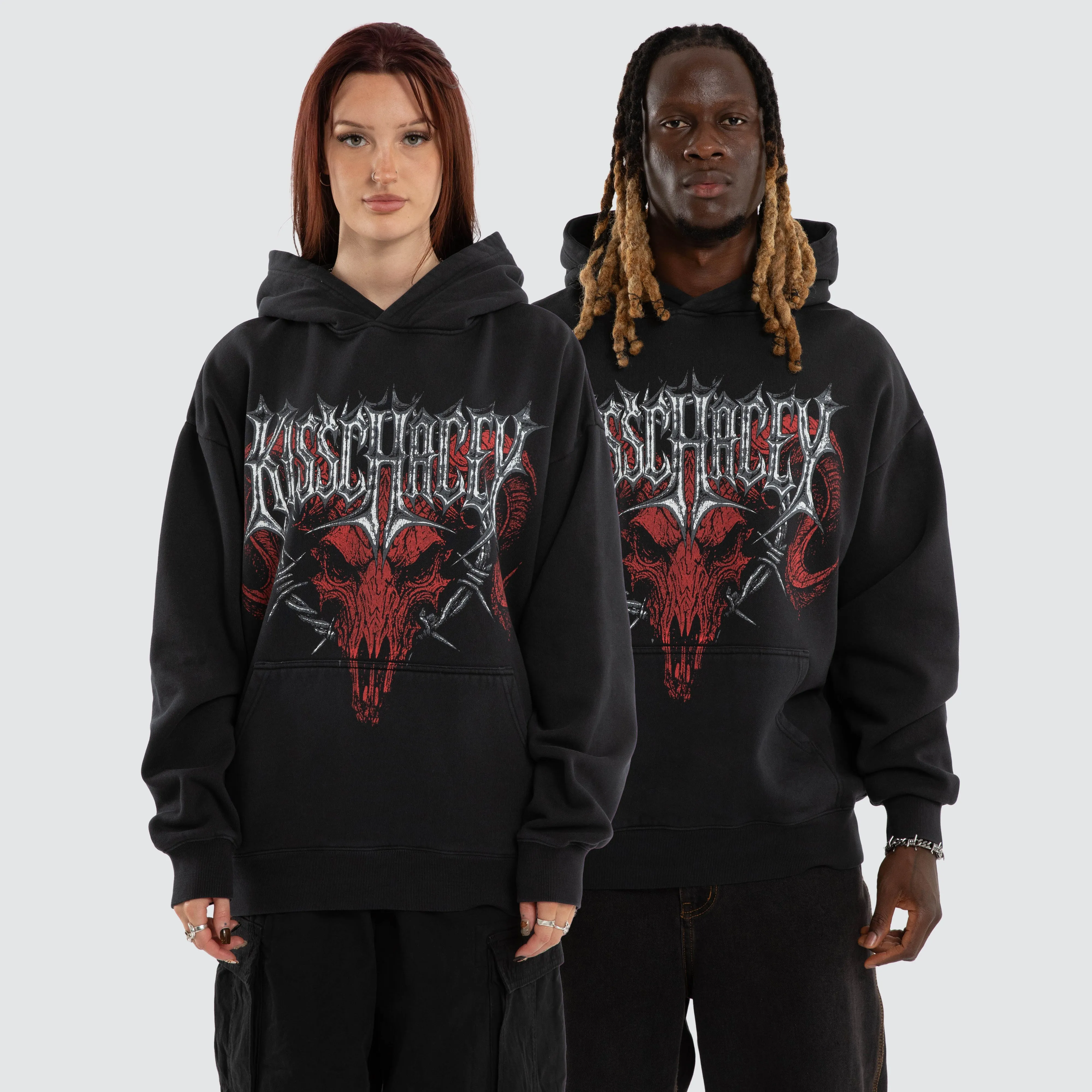Scratch Oversized Hoodie Pigment Anthracite sold by Neverland