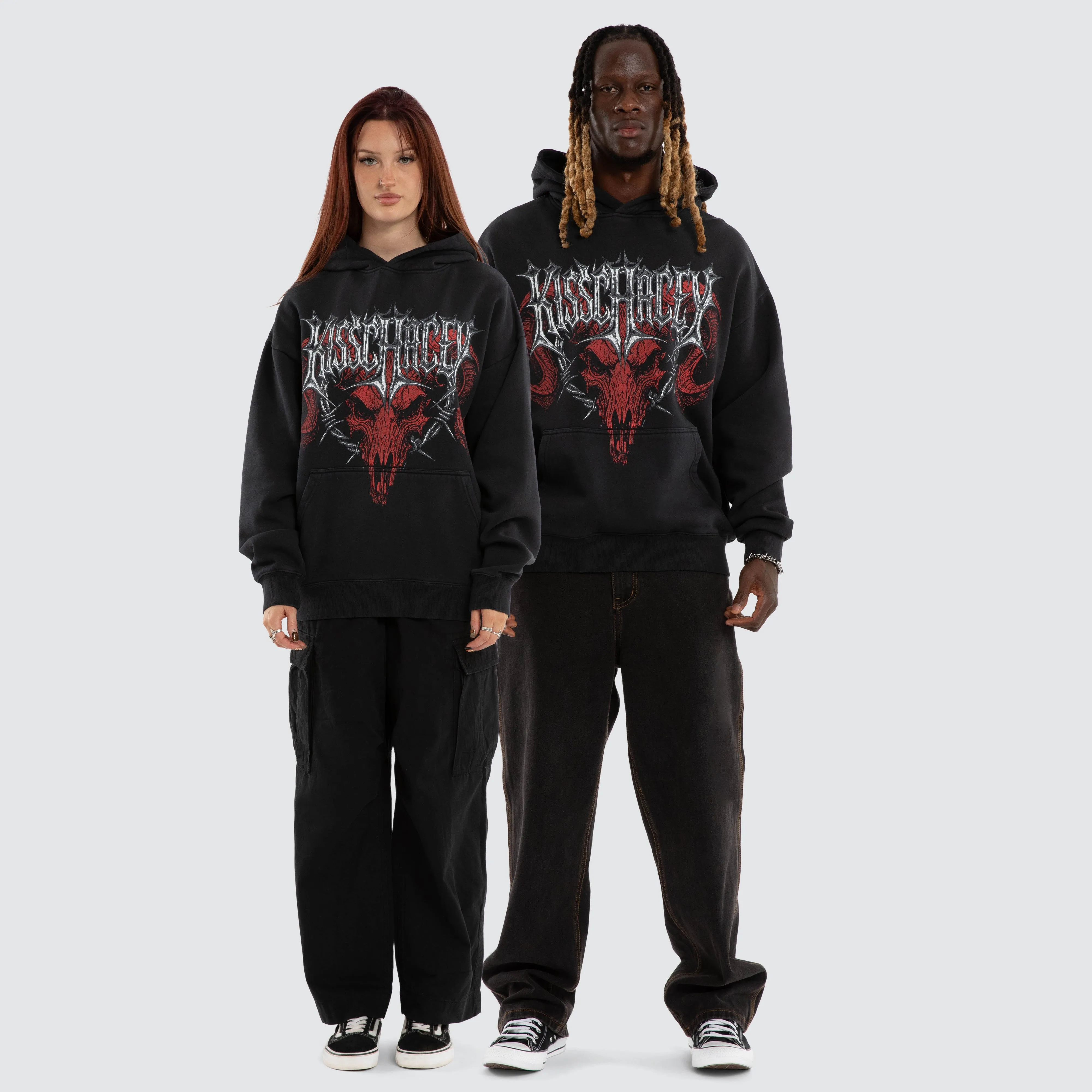 Scratch Oversized Hoodie Pigment Anthracite sold by Neverland product image thumbnail 5