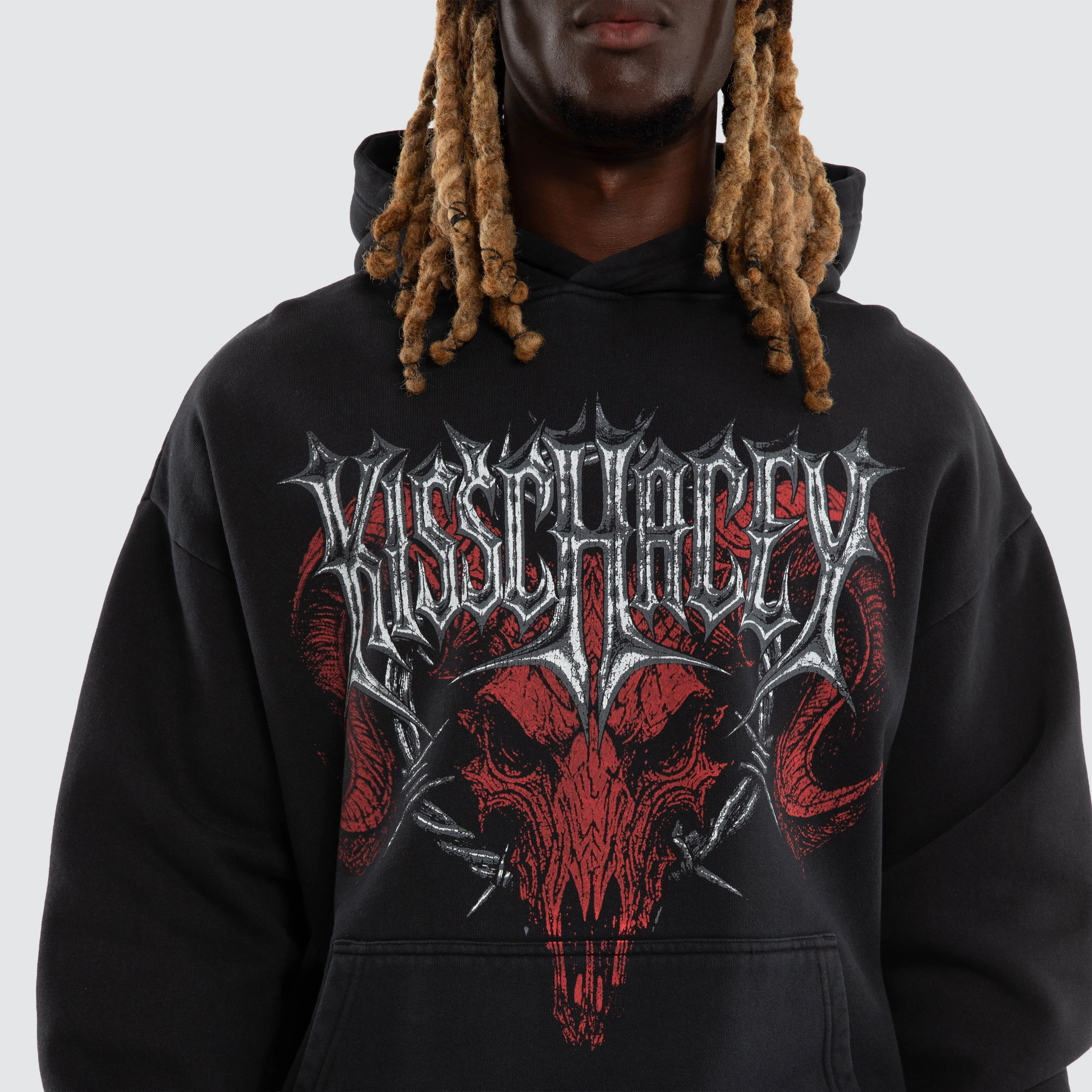 Scratch Oversized Hoodie Pigment Anthracite sold by Neverland product image thumbnail 4