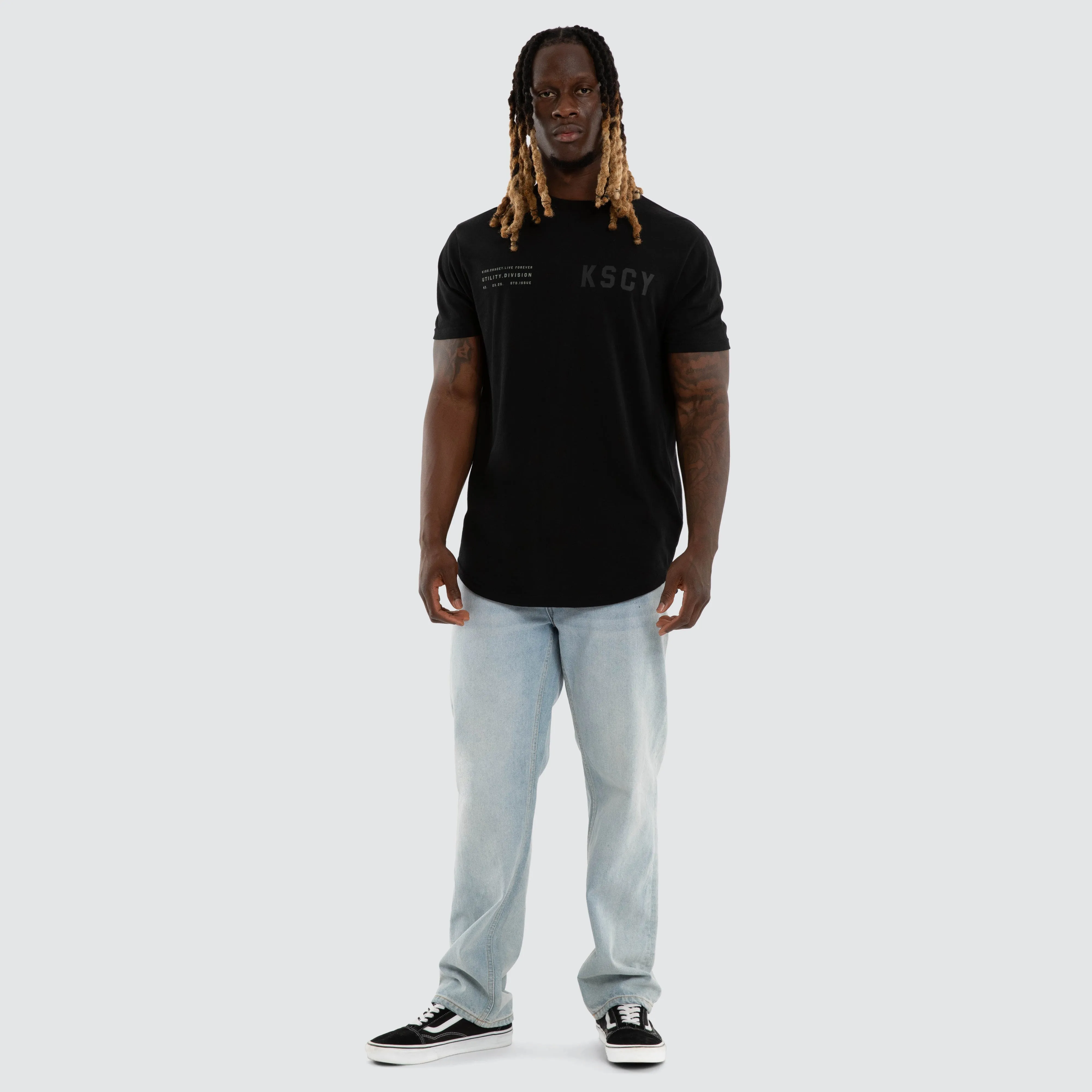 Existence Dual Curved Tee Jet Black sold by Neverland product image thumbnail 2