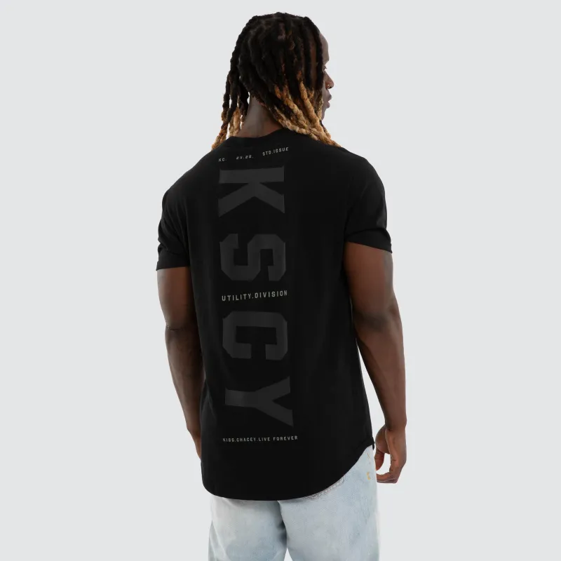 Existence Dual Curved Tee Jet Black made by Neverland