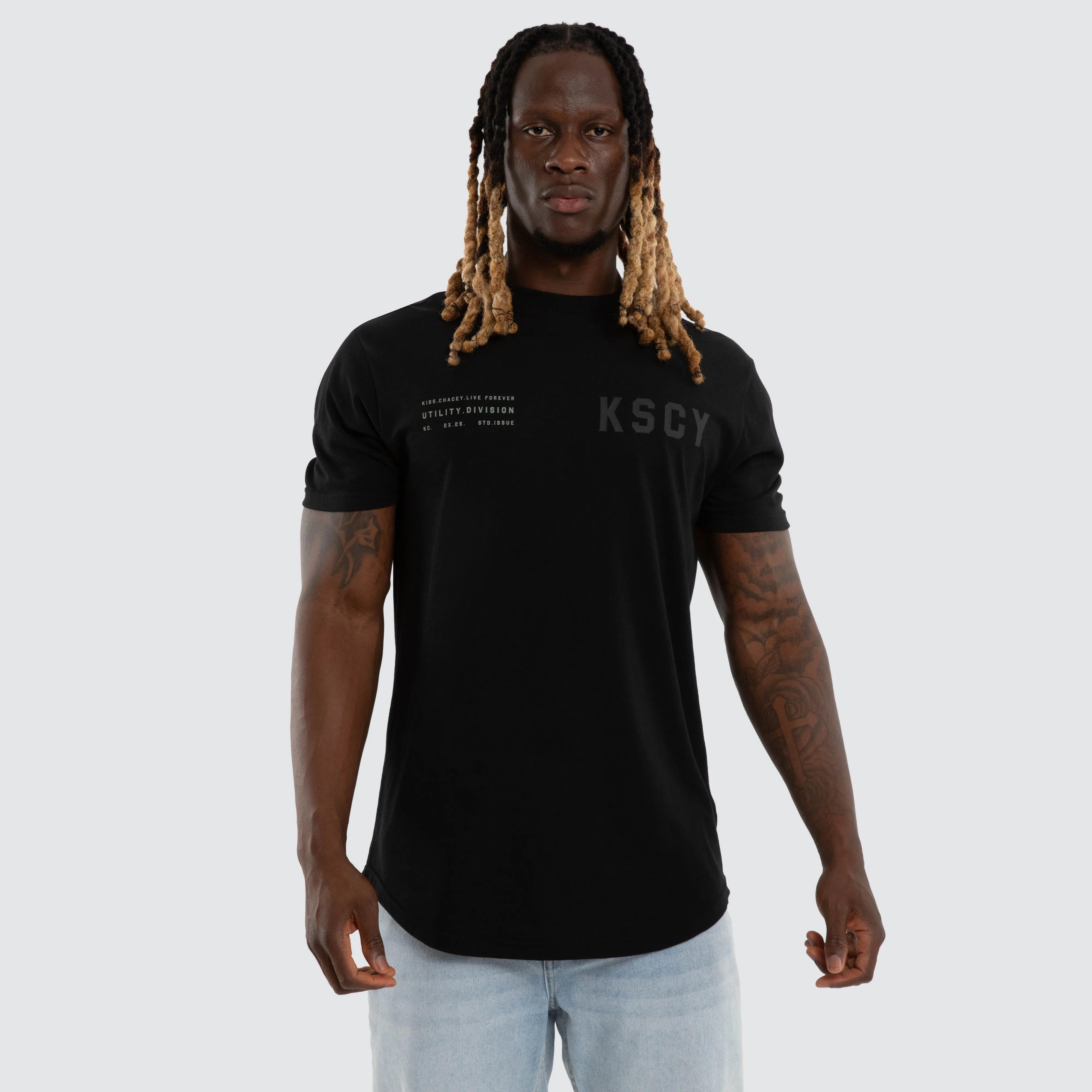 Existence Dual Curved Tee Jet Black sold by Neverland product image thumbnail 3
