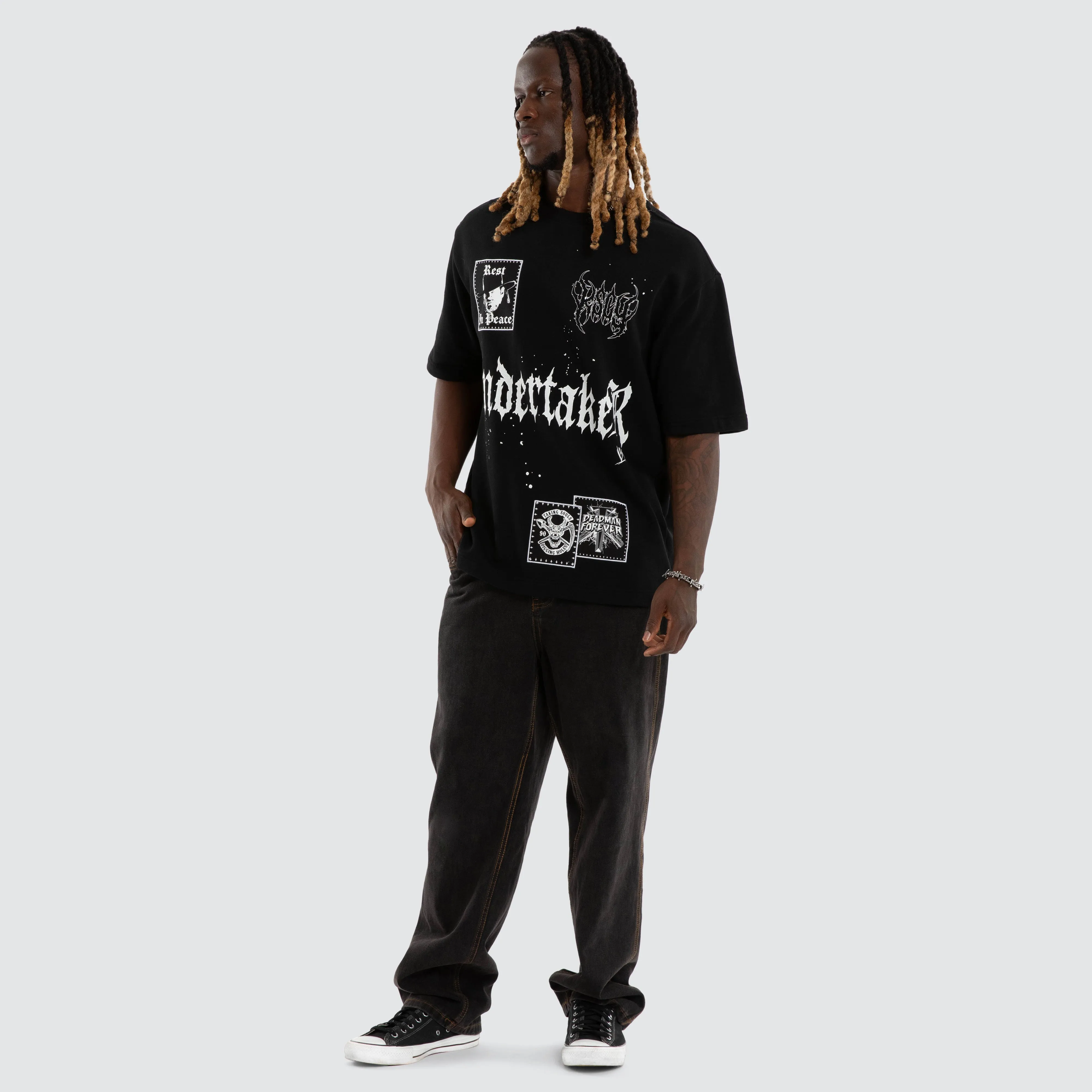 The Undertaker Casket Oversized Tee Jet Black sold by Neverland product image thumbnail 2