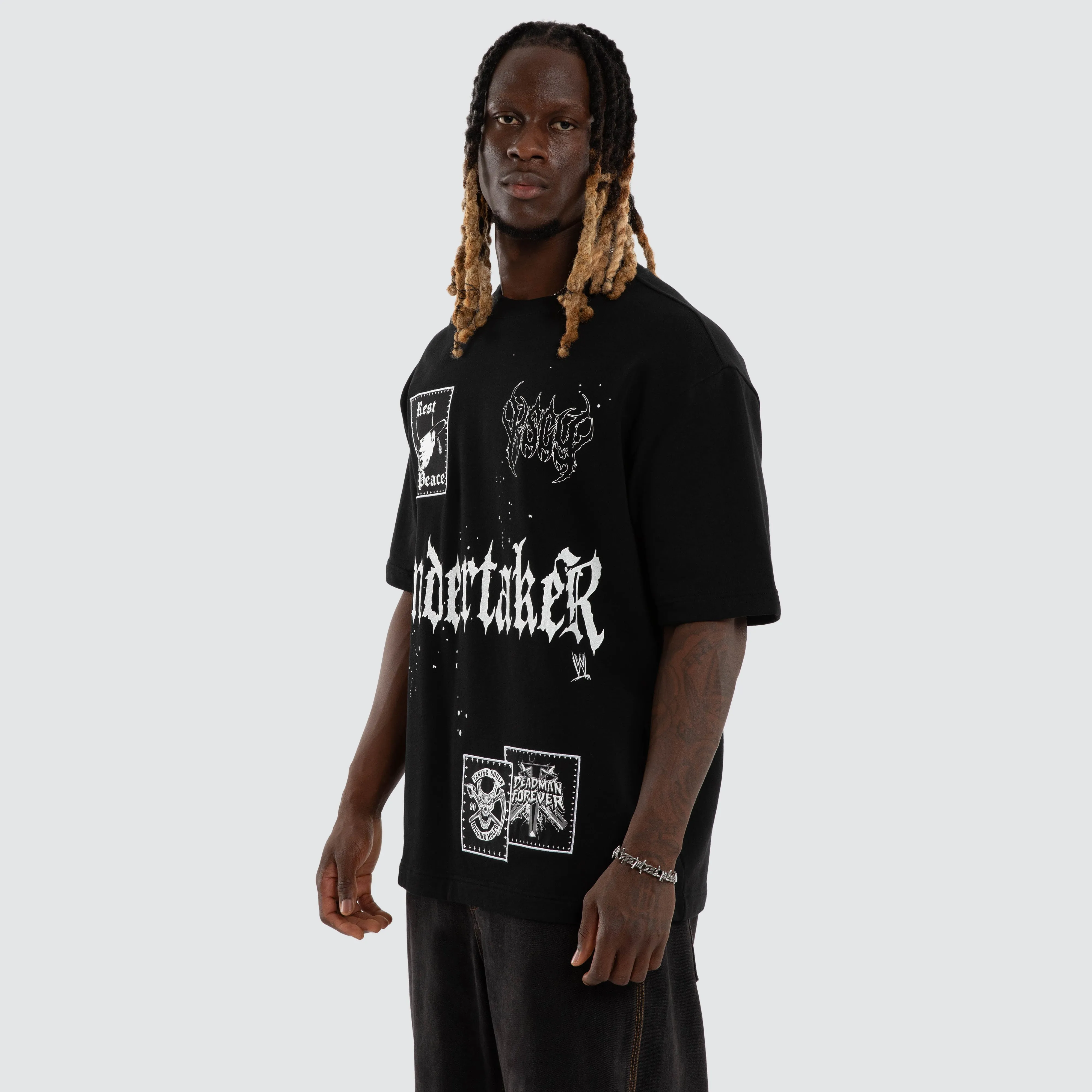 The Undertaker Casket Oversized Tee Jet Black sold by Neverland product image thumbnail 3