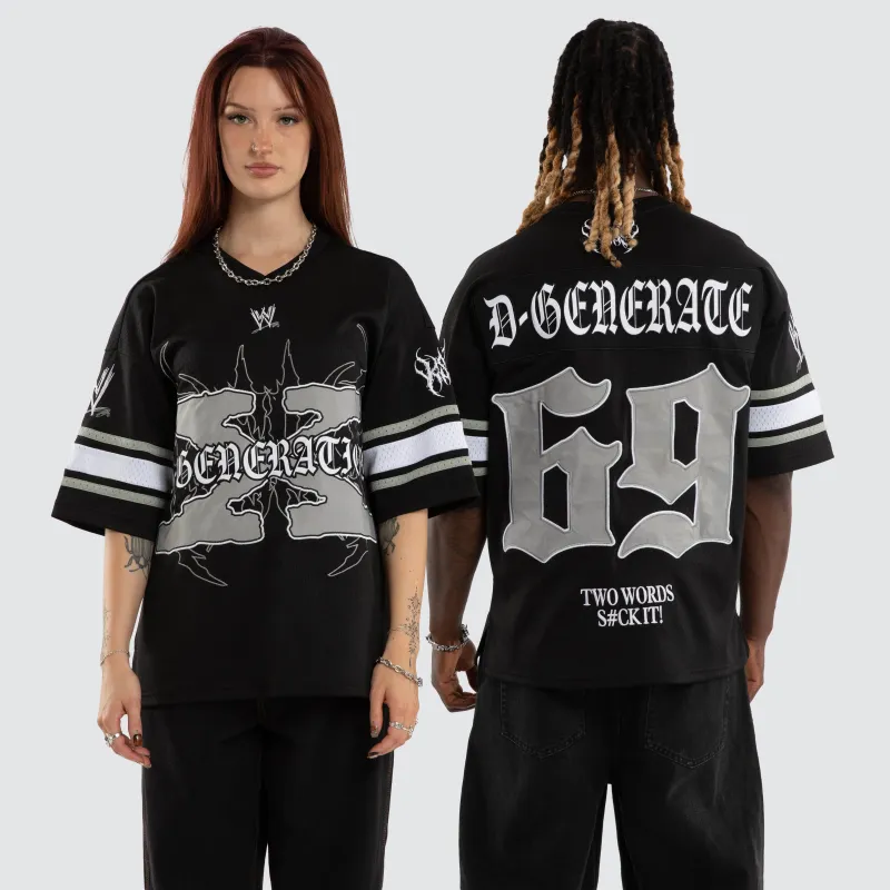 DX Mesh V-Neck Jersey Jet Black made by Neverland