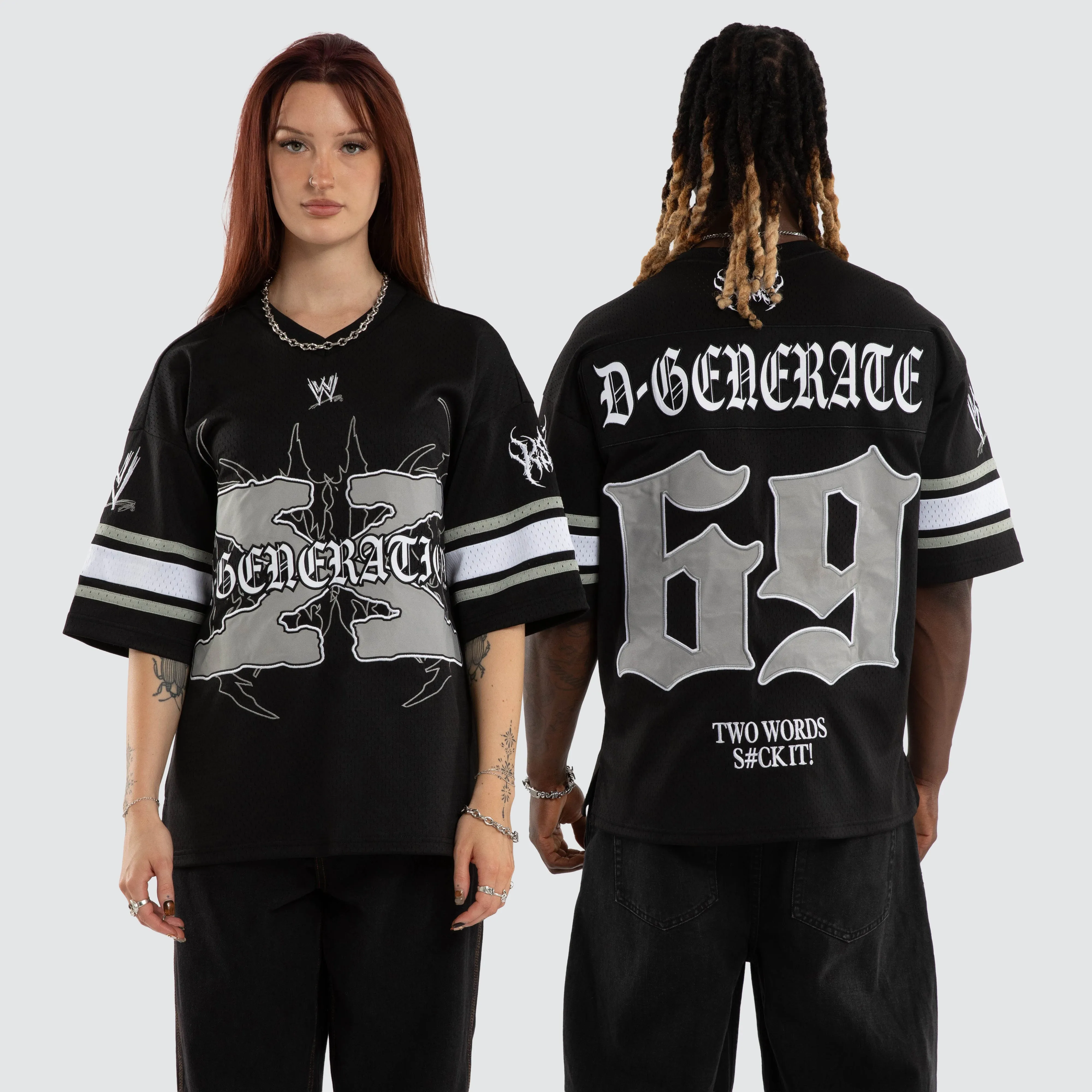DX Mesh V-Neck Jersey Jet Black sold by Neverland