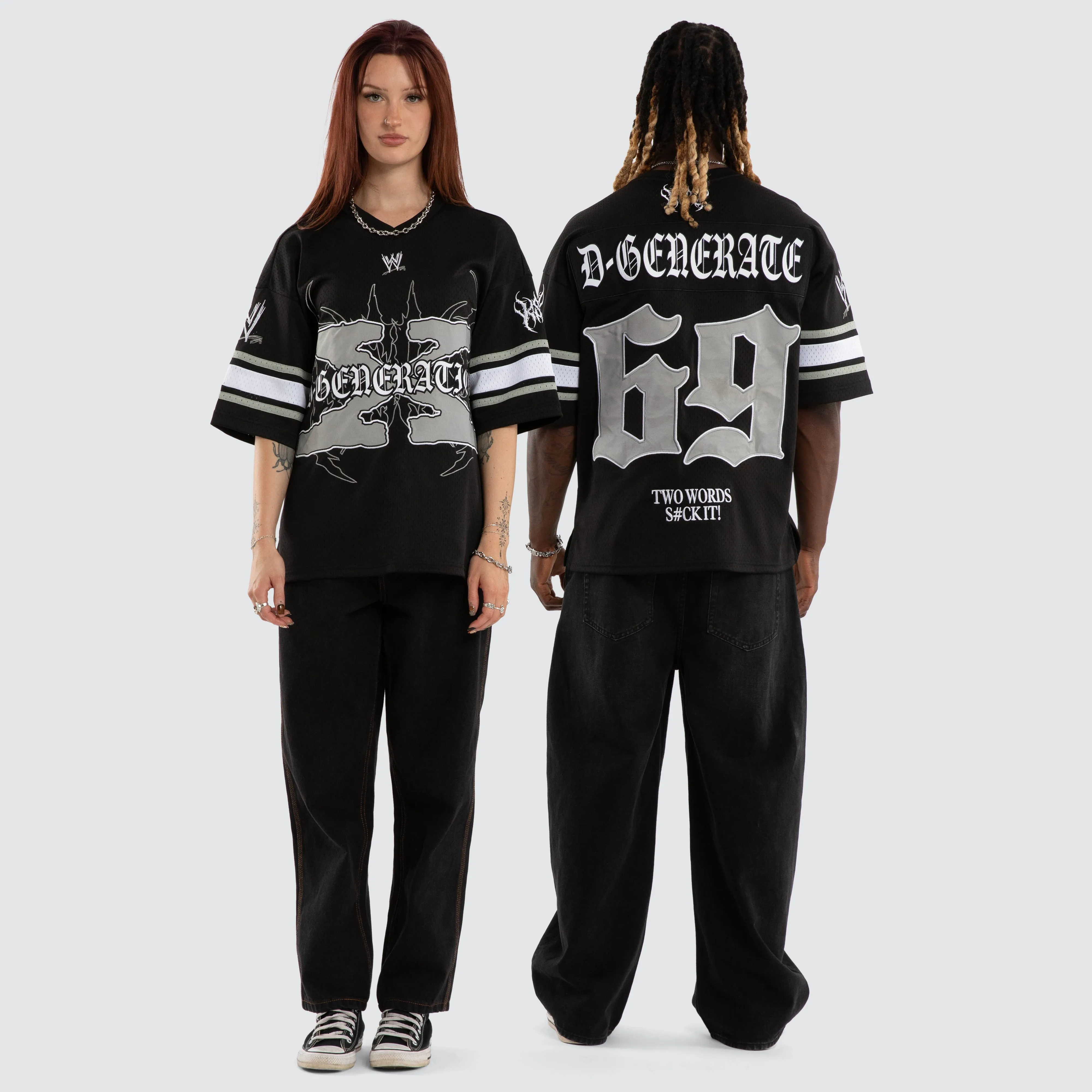 DX Mesh V-Neck Jersey Jet Black sold by Neverland product image thumbnail 4