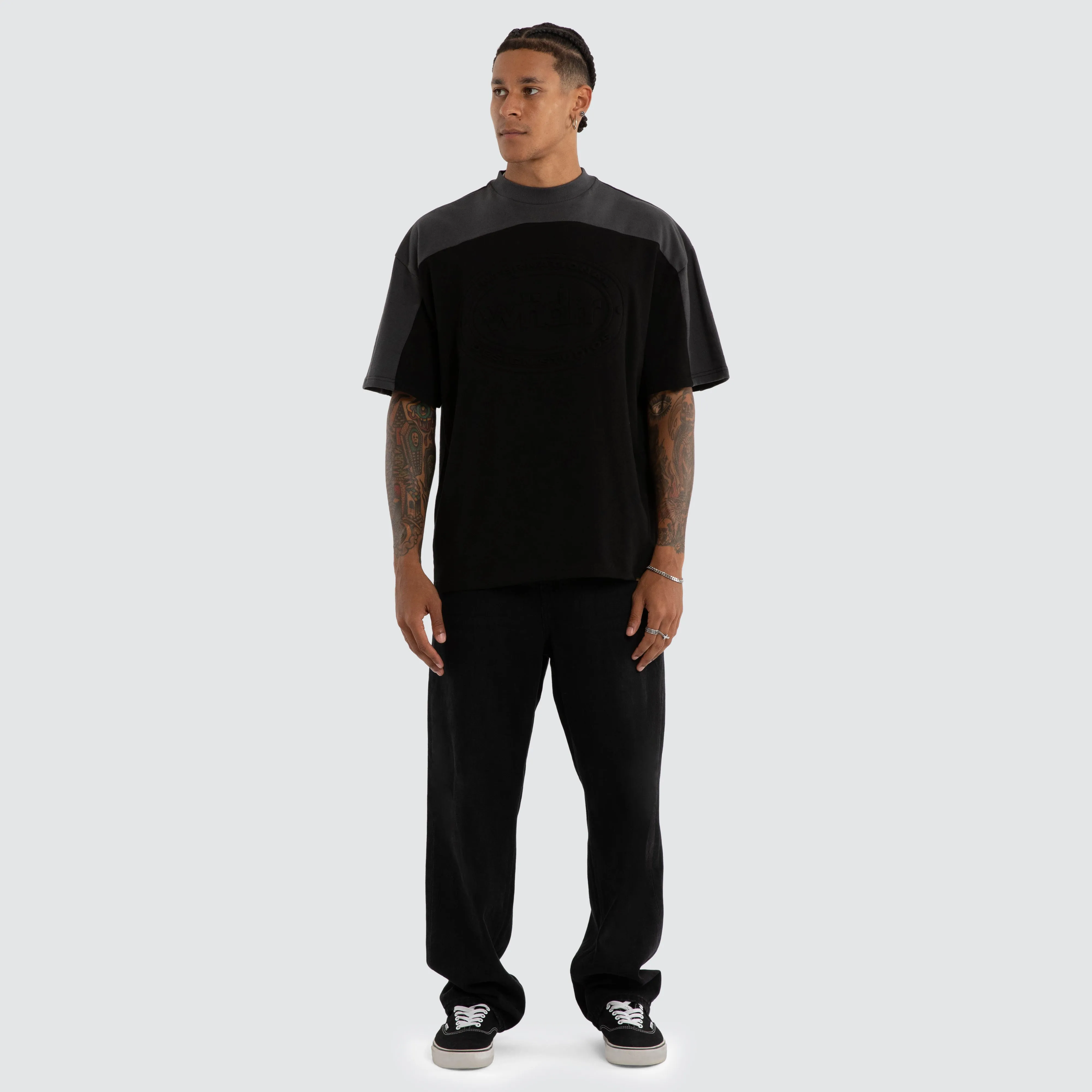 Credit Panel Heavy Weight Tee Black sold by Neverland product image thumbnail 3