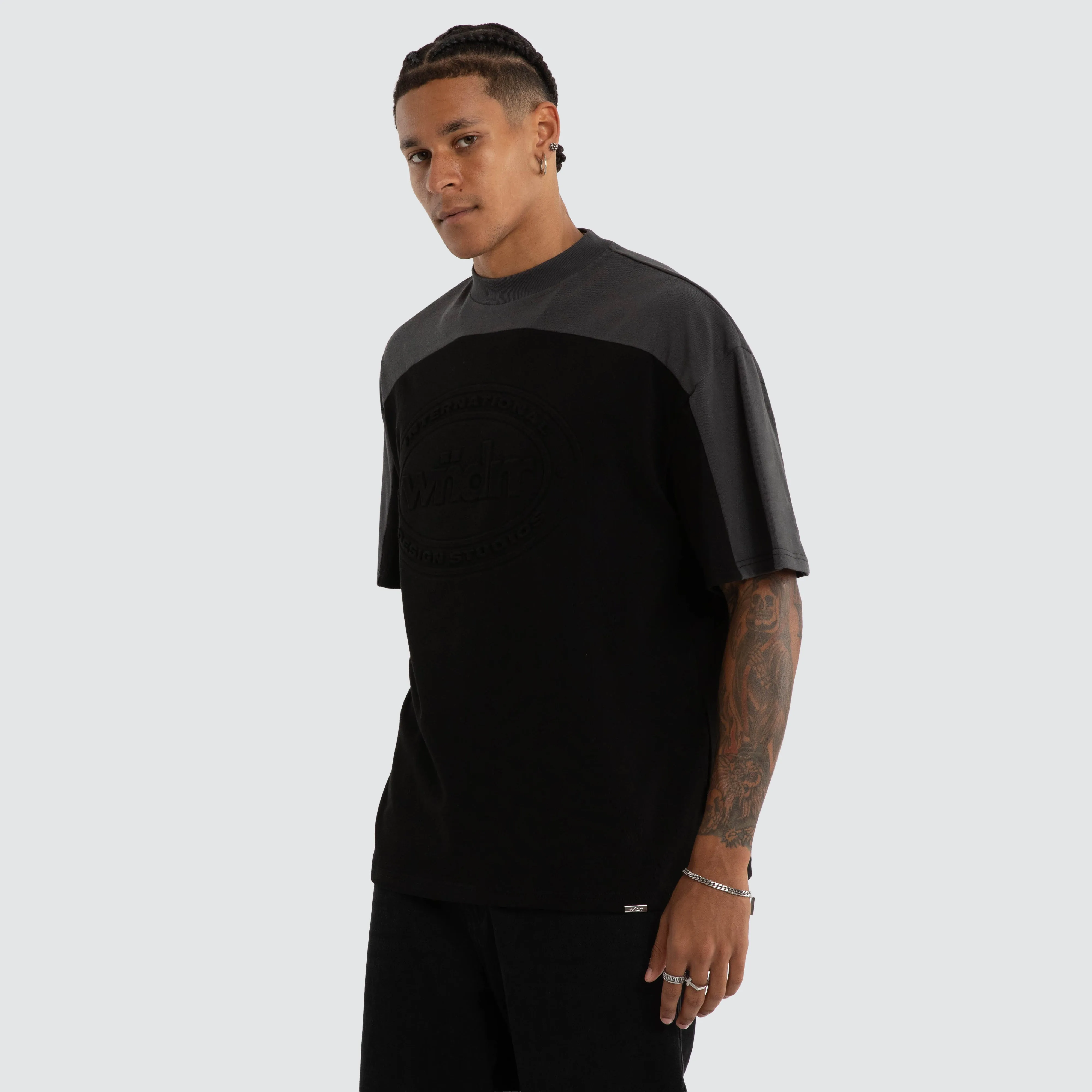 Credit Panel Heavy Weight Tee Black sold by Neverland product image thumbnail 4