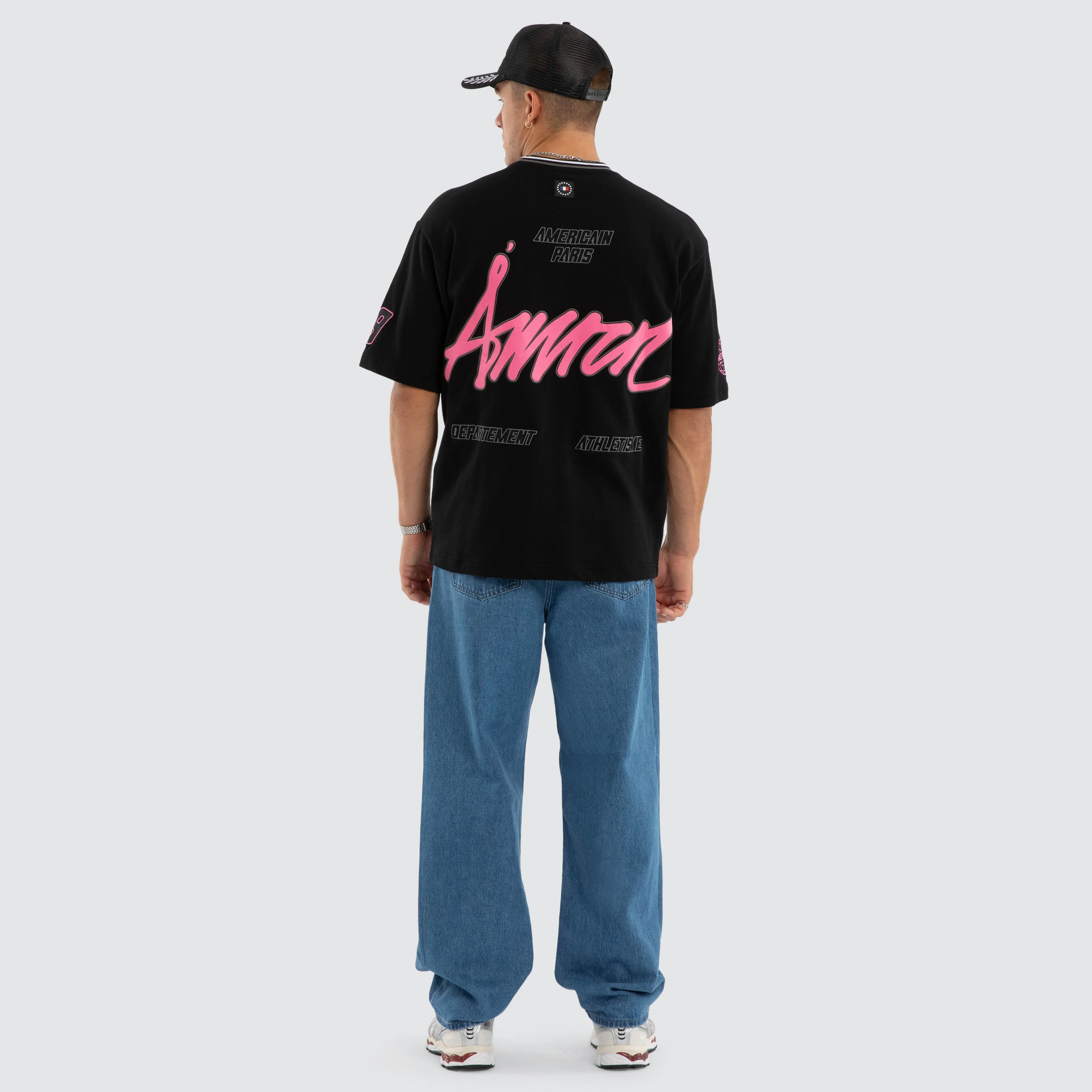 Neon Loopback Oversized Tee Jet Black sold by Neverland product image thumbnail 5