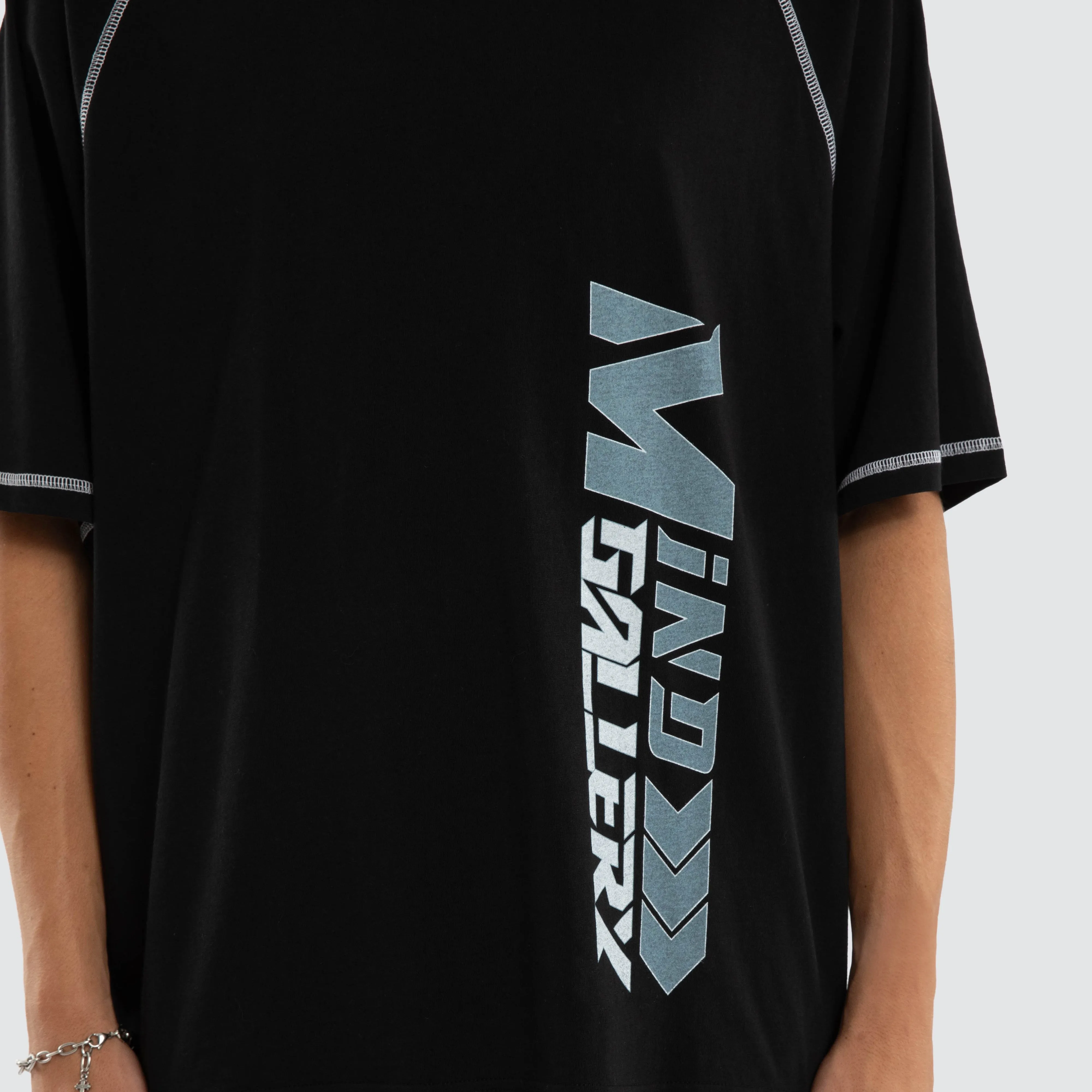 Step Raglan Raptor Tee Jet Black sold by Neverland product image thumbnail 4