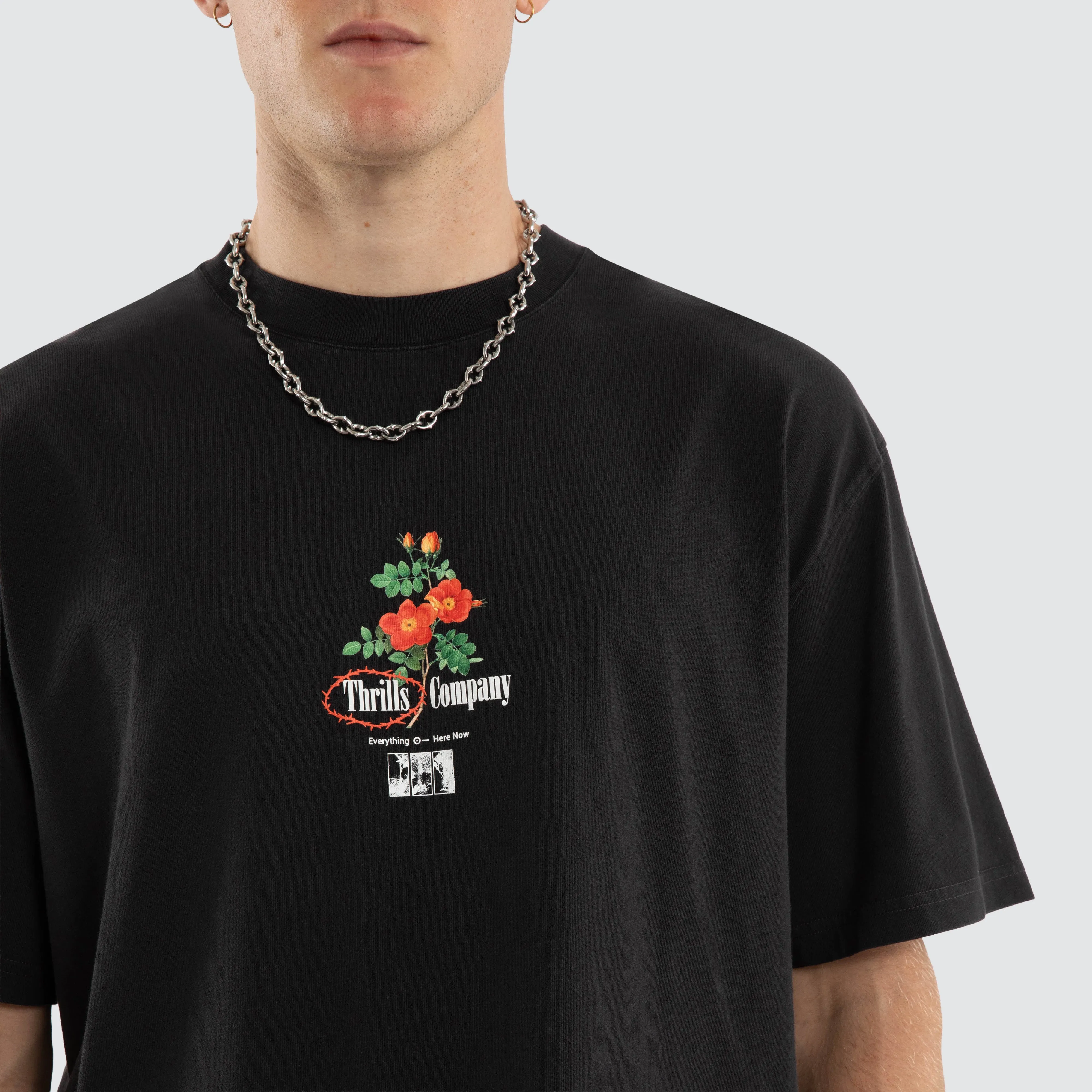 Everything Here Now Box Fit Tee Faded Black sold by Neverland product image thumbnail 4