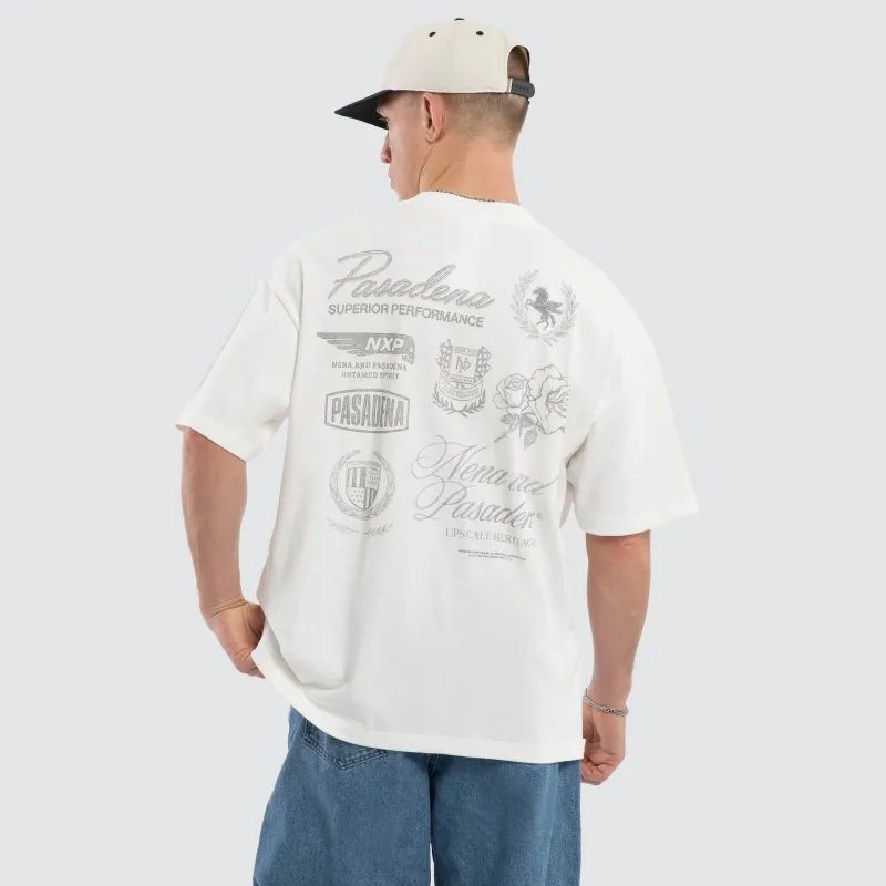 Strategy Raptor Tee Natural White made by Nena and Pasadena